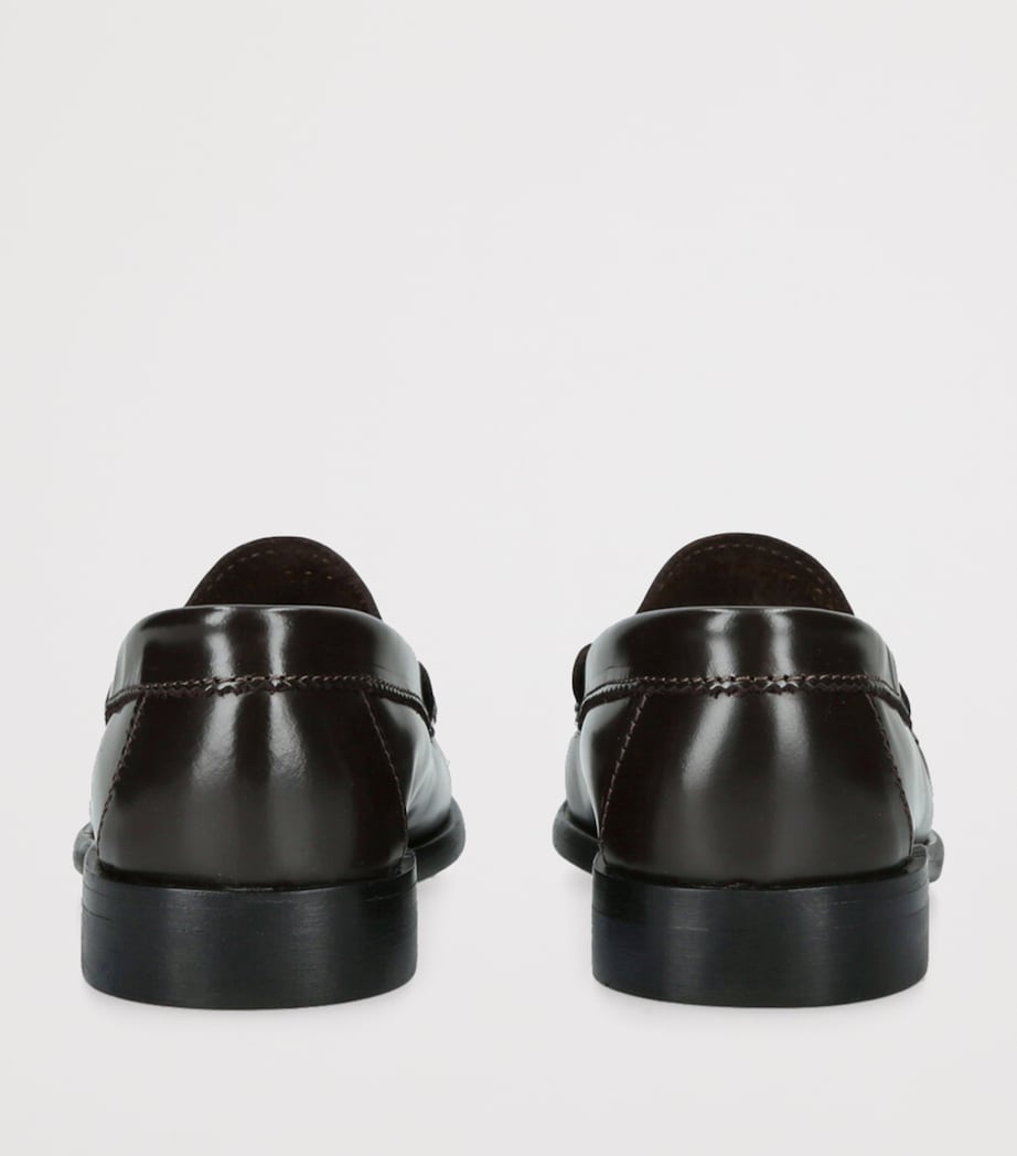papouelli Leather London Loafers Dark Brown Image 2