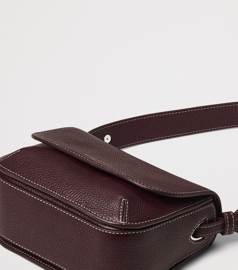Aspinal Of London Leather Ella Cross-Body Bag Wine Image 6