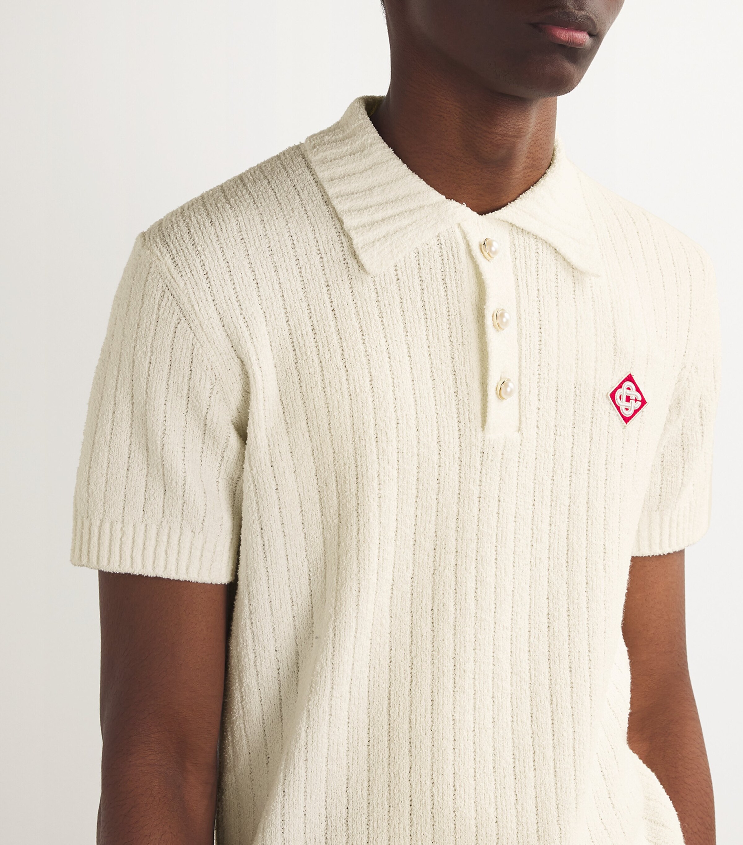 Casablanca Boucle Polo Shirt | Harrods US