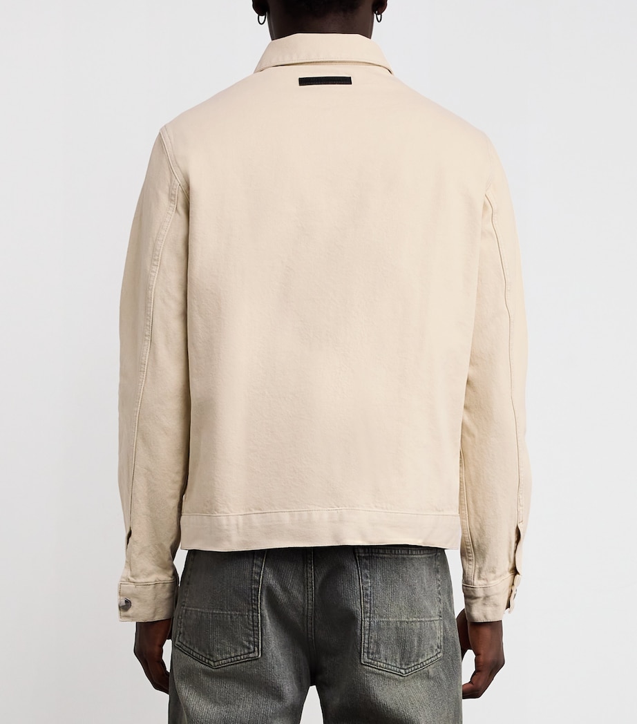 Cotton Padded Harrington Jacket U71NN SUNFADED SAND Image 4