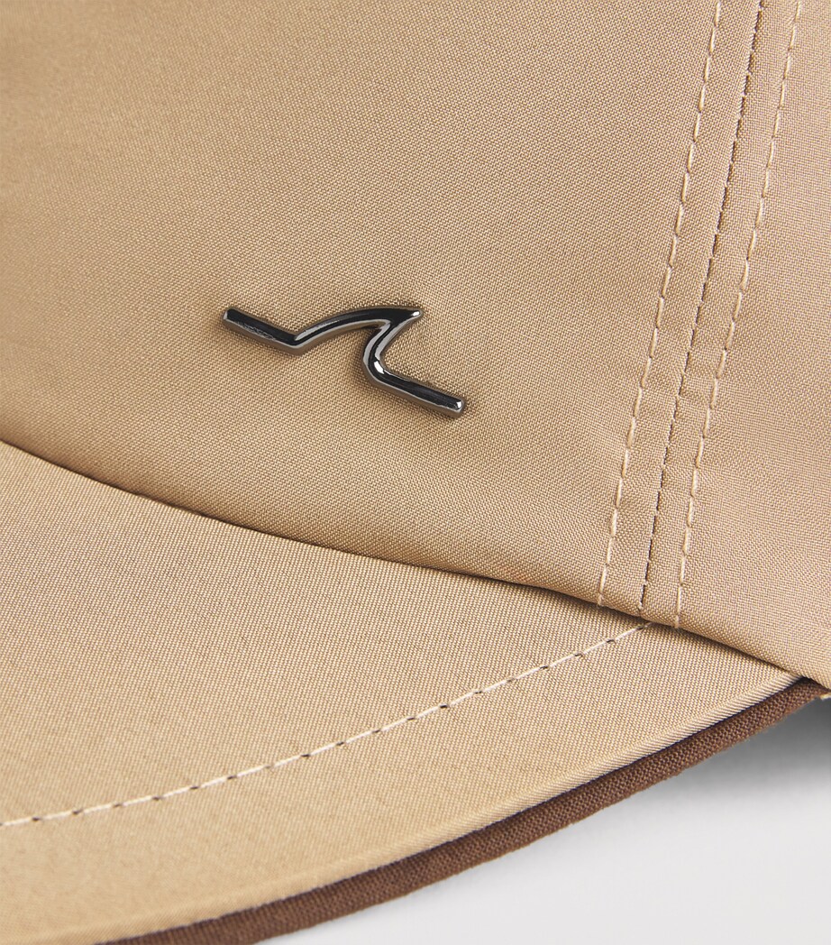 Paul & Shark Typhoon Platinum Sharkfin Baseball Cap Light Brown Image 4