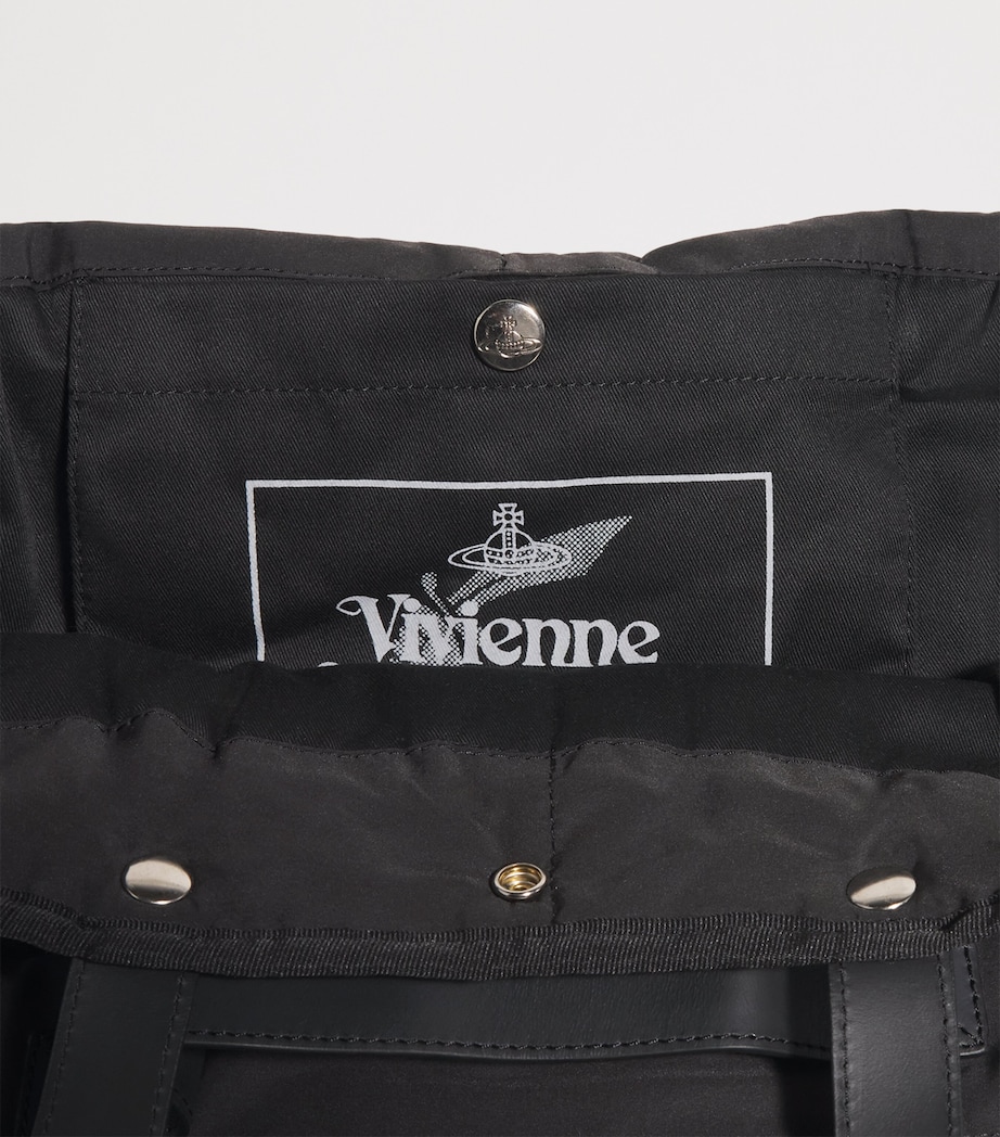 Large Utility Tote Bag N403 BLACK/SILVER HW Image 6