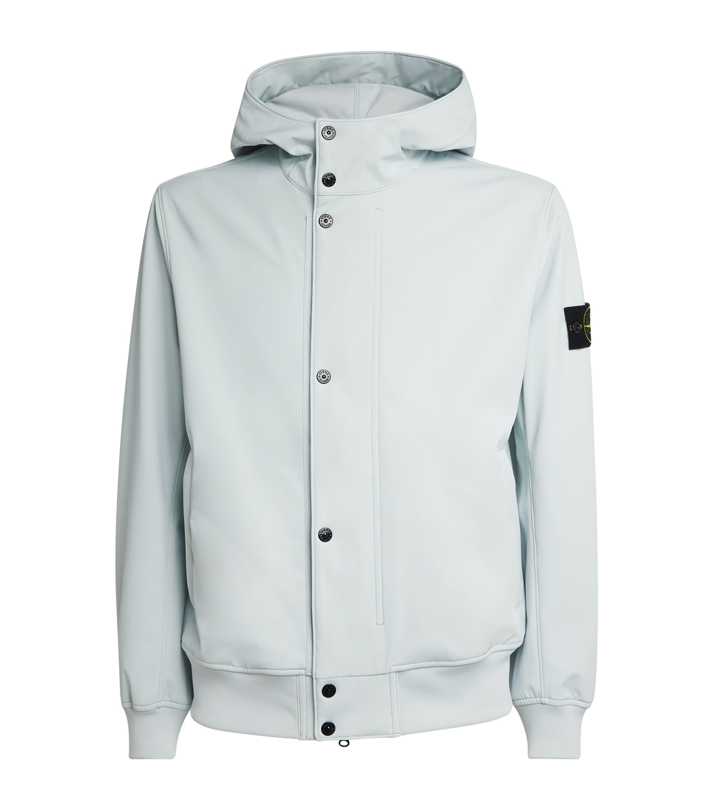 Stone Island Mens Softshell Hooded Parka Image 1