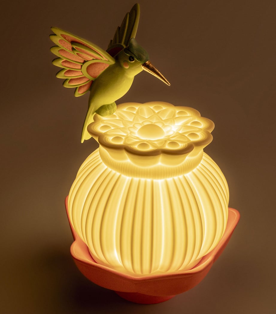 Lladró Porcelain Utopical Wireless Lamp White & Red Image 2