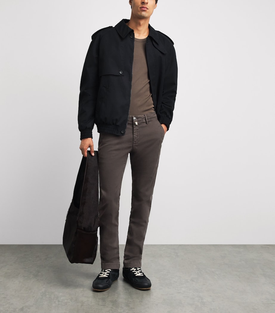 Jacob Cohën Mens Bobby Slim Chinos Brown Image 2