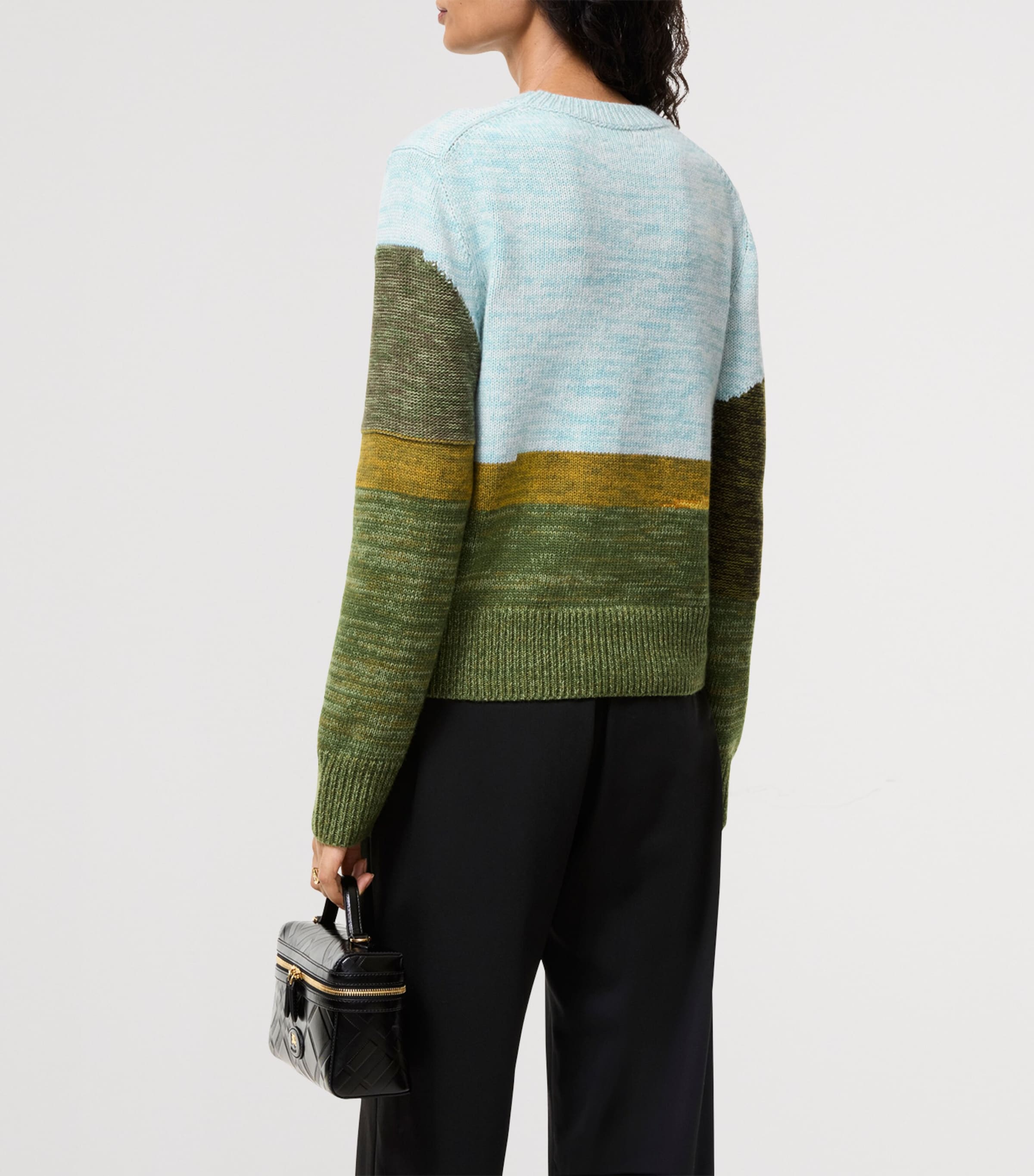 Burberrys パッチワークニット グリーン M カジュアル オシャレ Burberry Multi Highgrove x Burberry Wool Birkhall Sweater | Harrods US