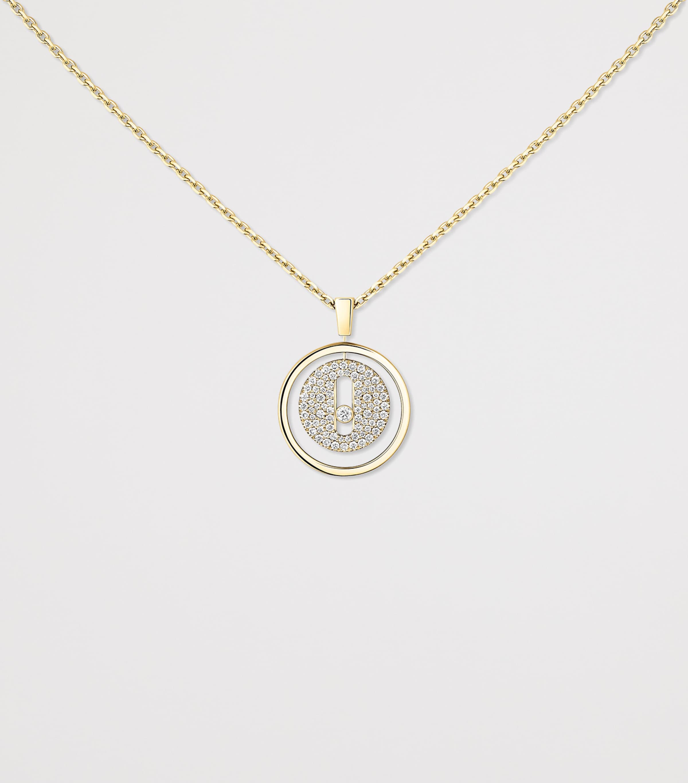 Messika Lucky Move Yellow Gold and Diamond Necklace (0.24ct) Yellow Gold Image 3