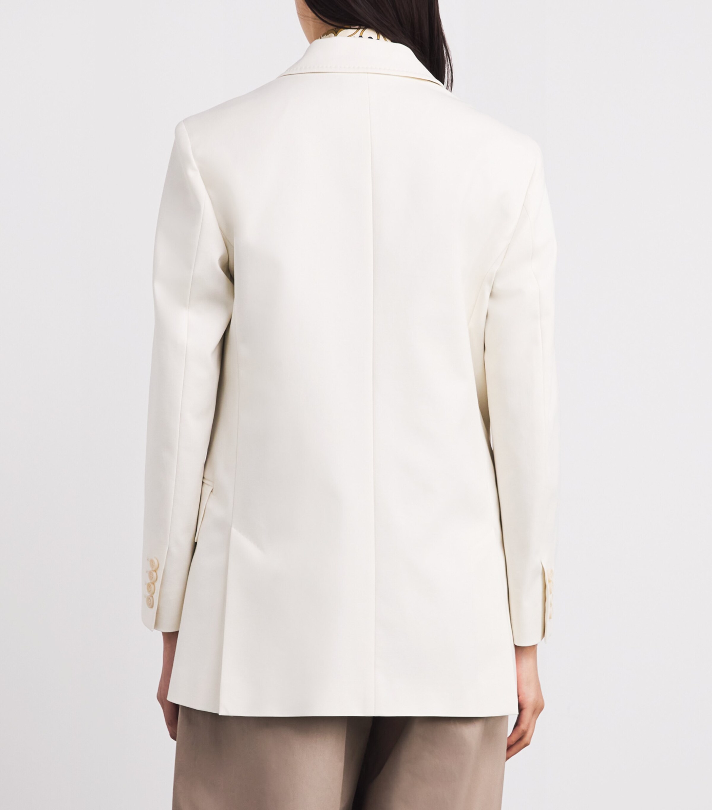 Cotton-Blend Olimpia Blazer WHITE Image 4
