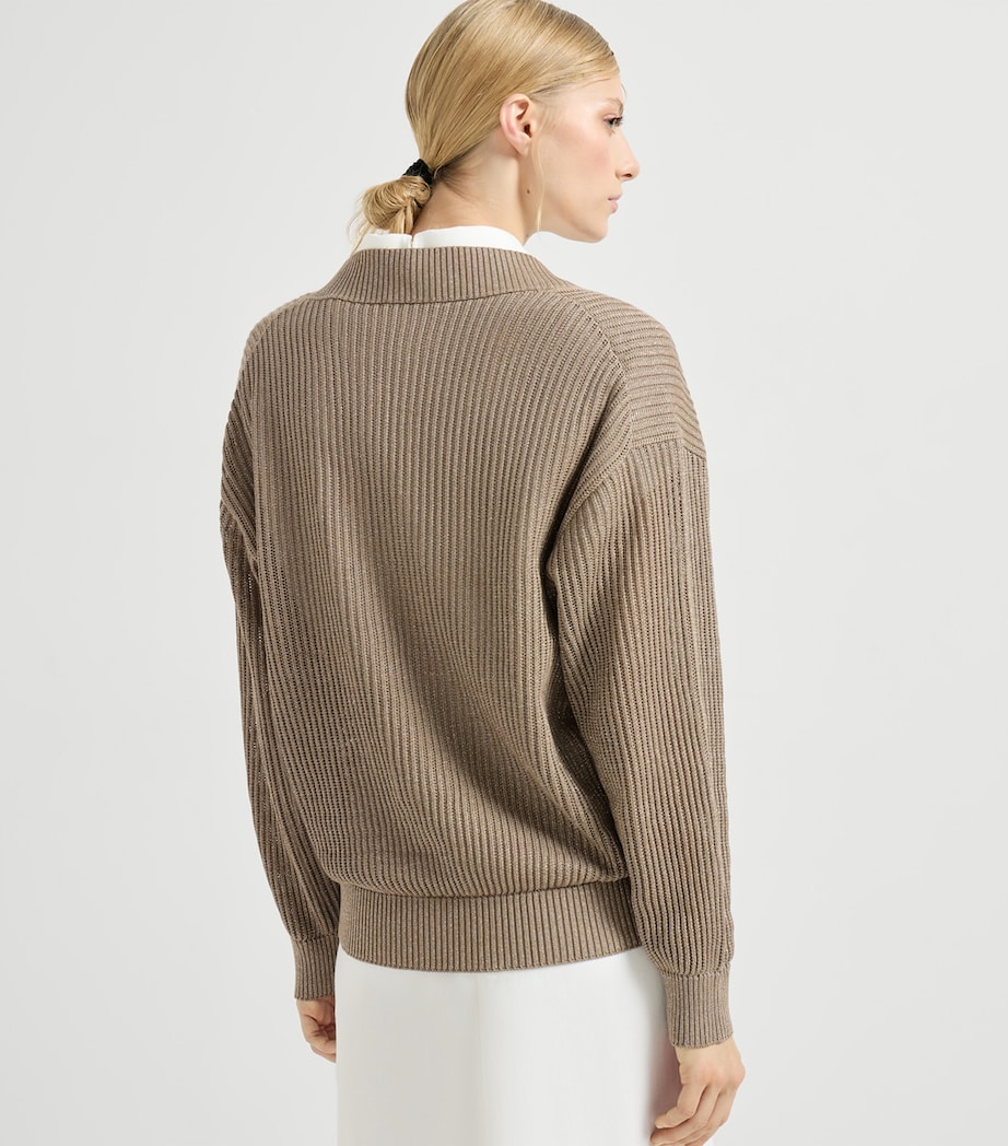 Cotton-Blend Sweater CCJ17 Image 5