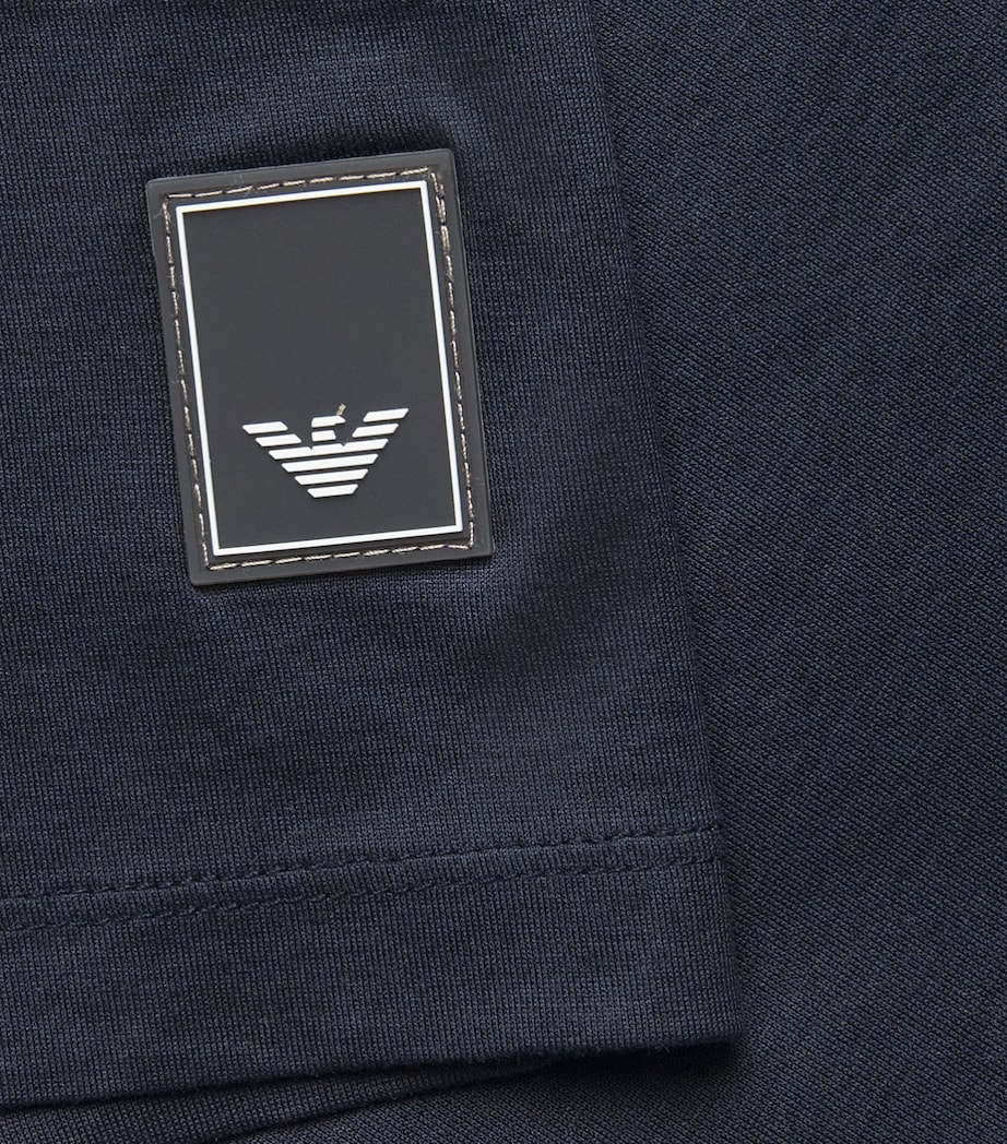 Emporio Armani Mens Concealed-Placket Logo Polo Shirt Image 6