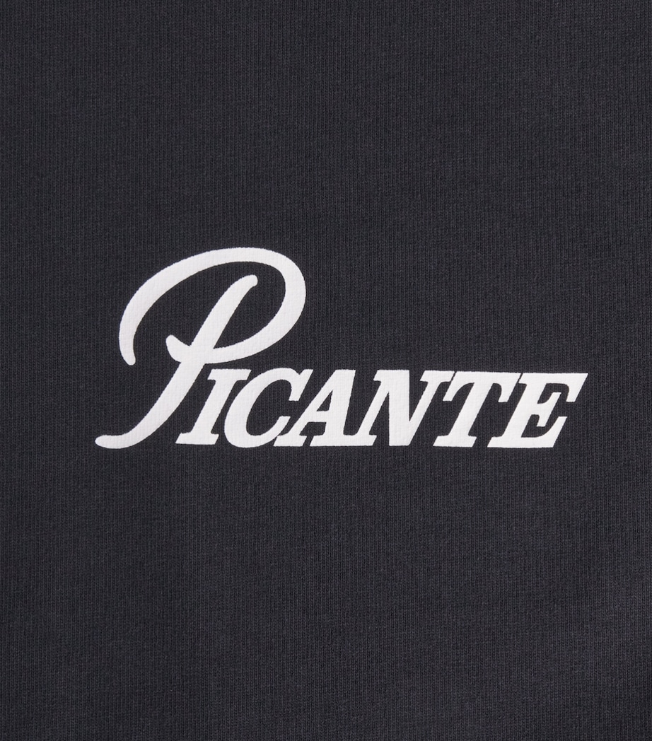 Picante Mens Organic Cotton Record T-Shirt Black Image 6