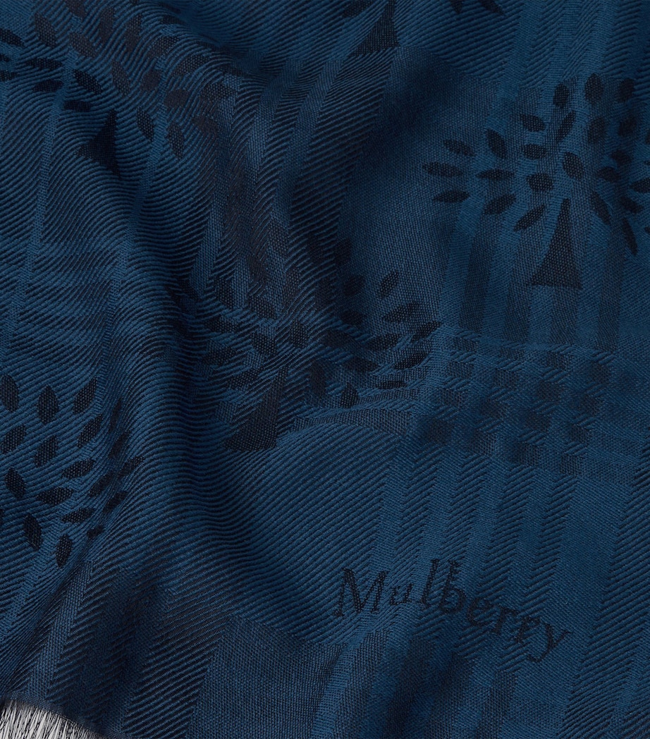 Wool-Silk Tree Scarf NIGHT SKY Image 3