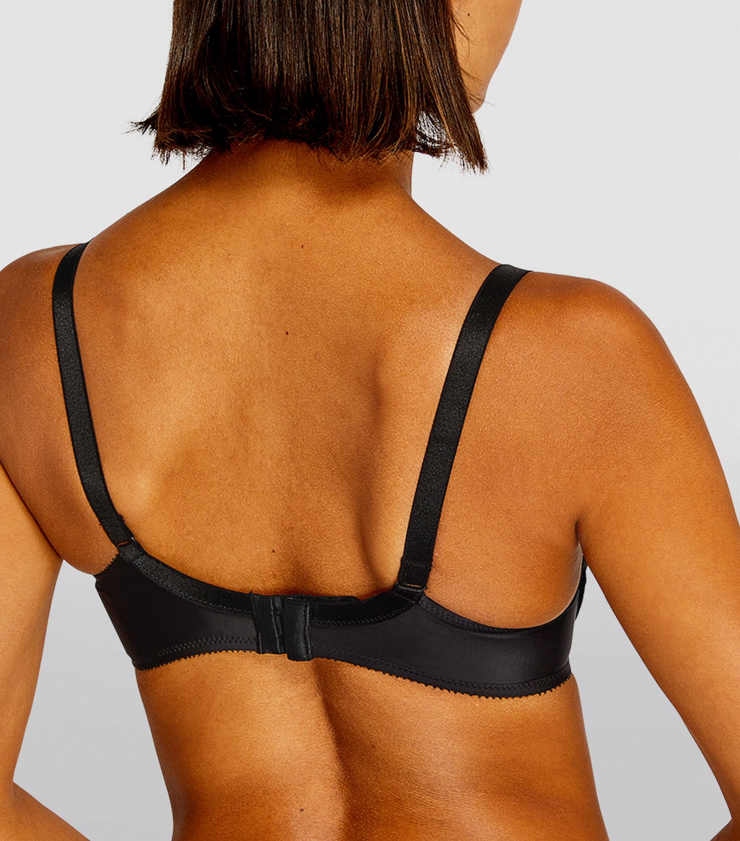 Lace-Trim Maternity Bra BLACK Image 2