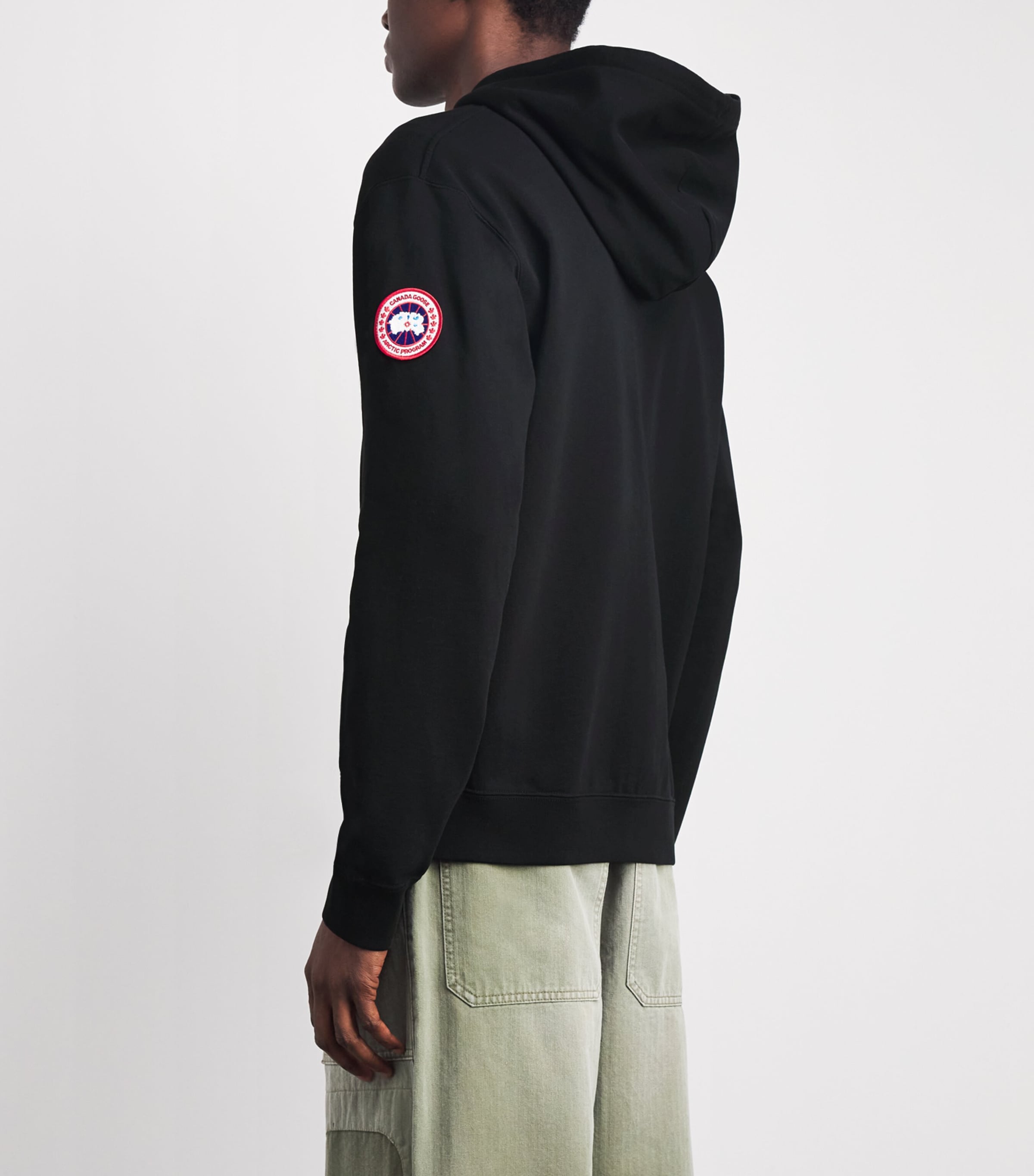 Canada Goose Mens Organic Cotton Loon Hoodie Black Image 5
