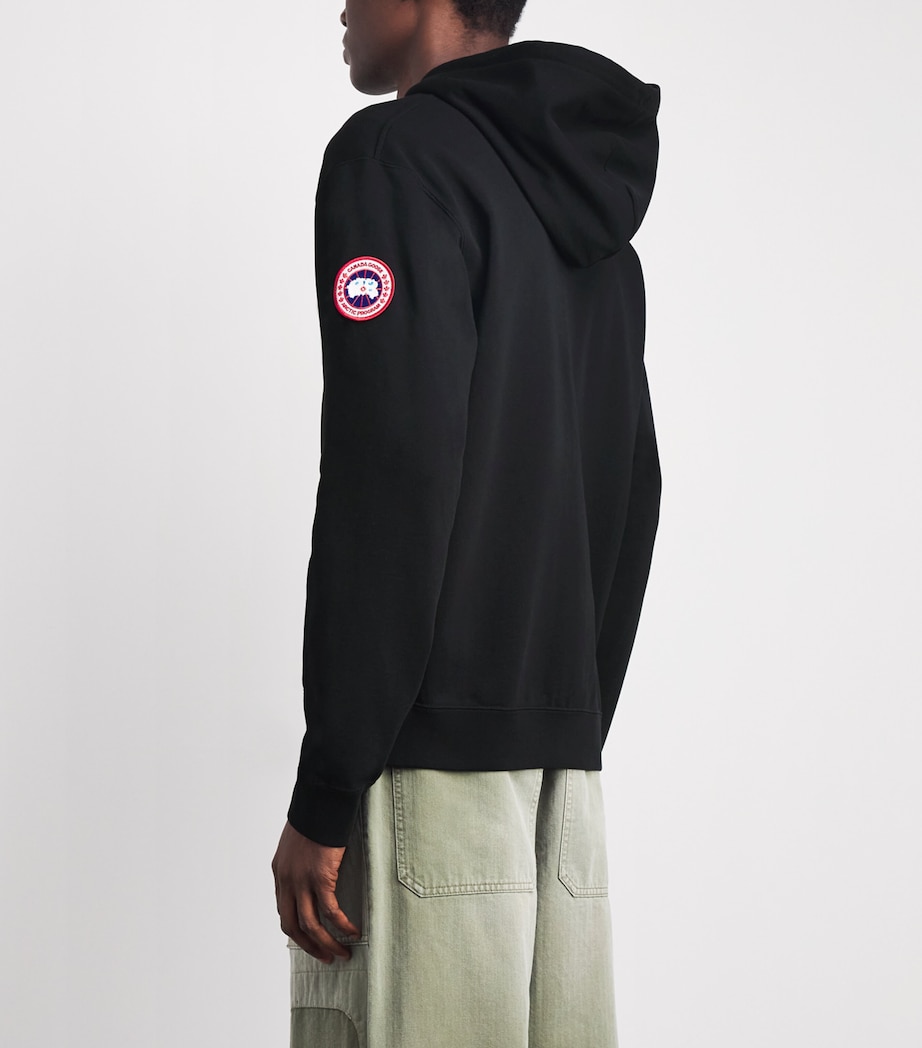 Canada Goose Mens Organic Cotton Loon Hoodie Black Image 5