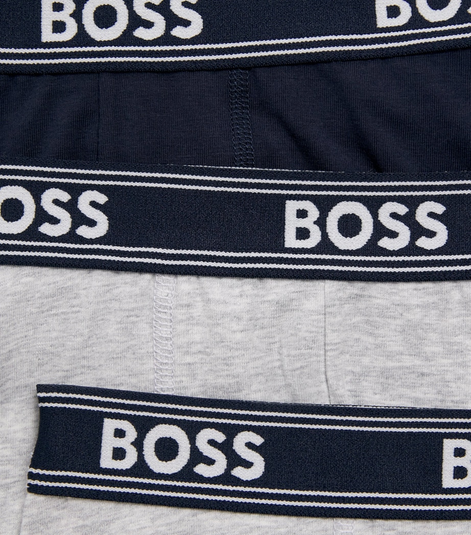 BOSS Kidswear Mens Logo Waistband Trunks - Pack of 5 (4-16 Years) Navy Image 3