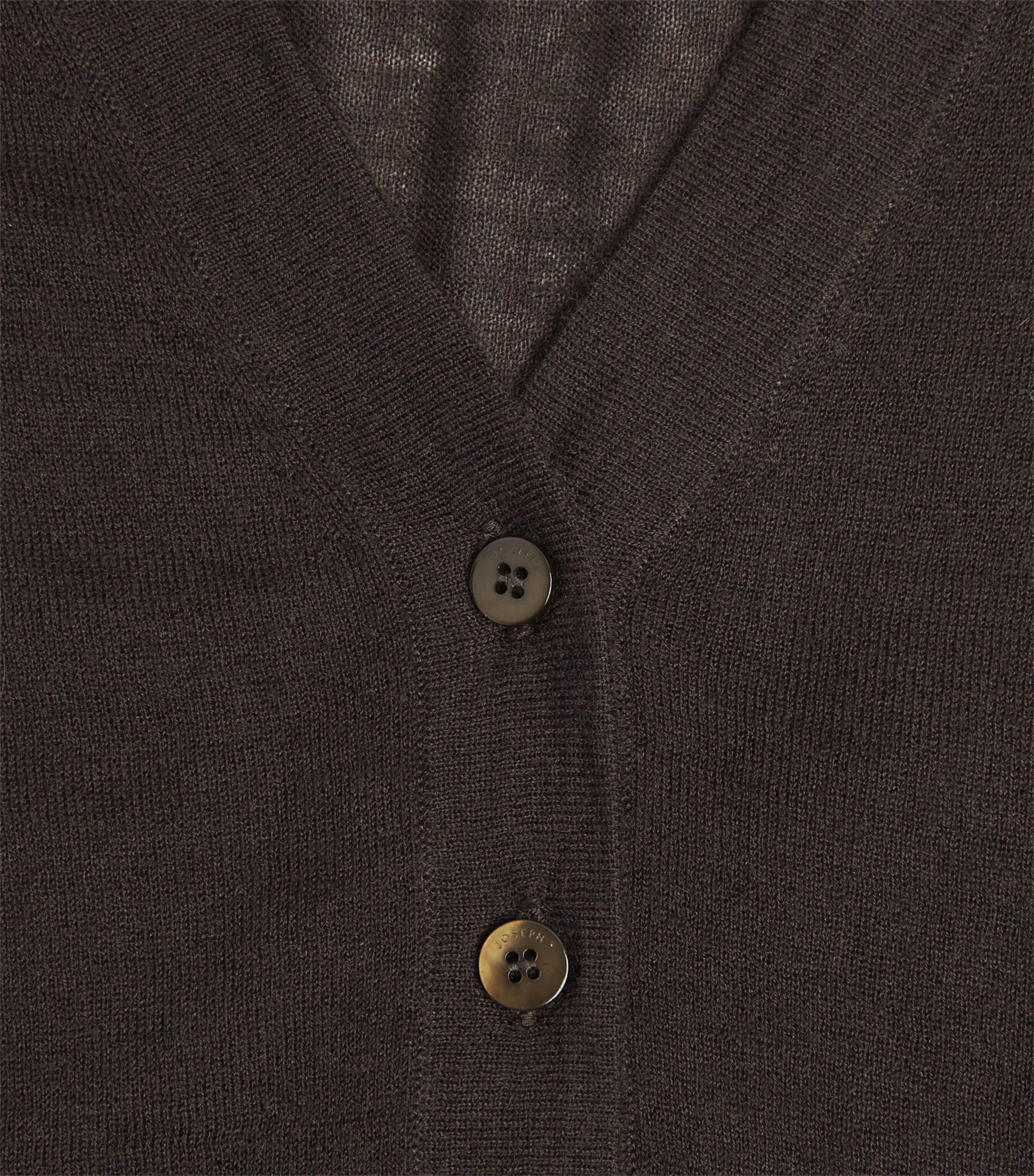 Cashmere Cashair Gillies Henley Sweater COCOA Image 5