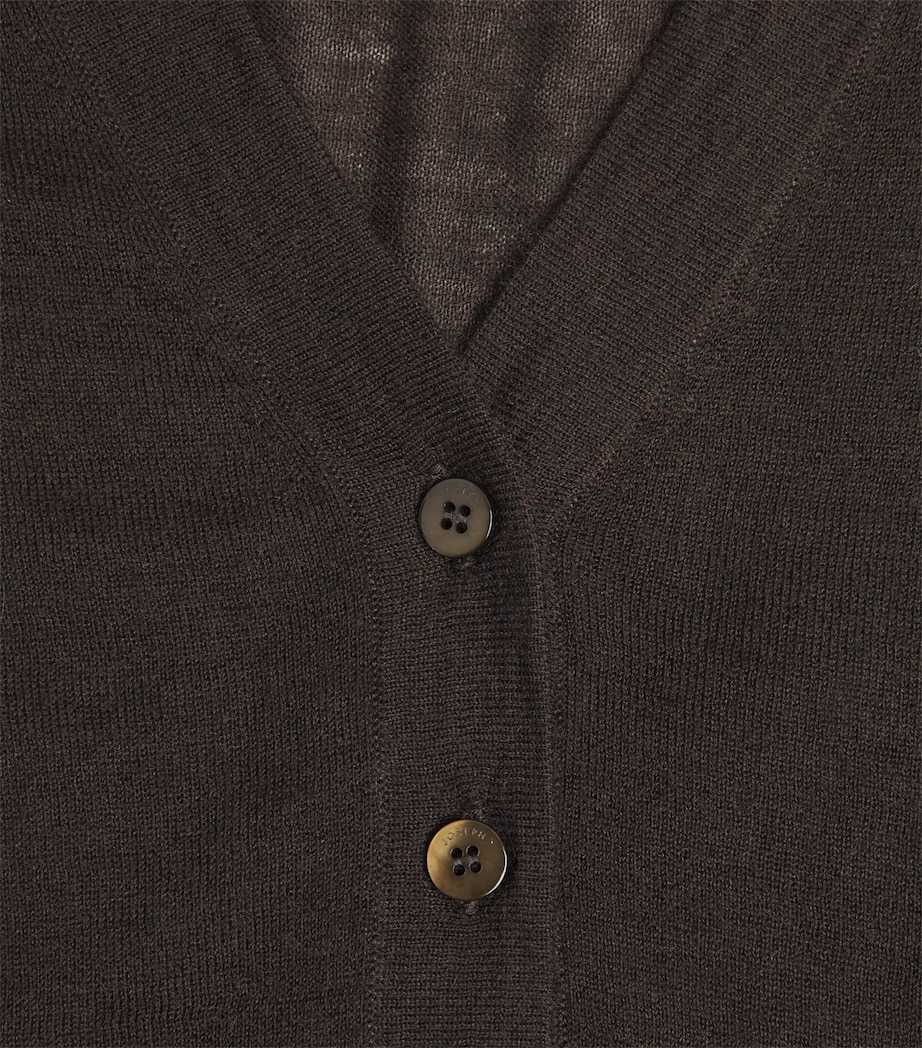 Cashmere Cashair Gillies Henley Sweater COCOA Image 5