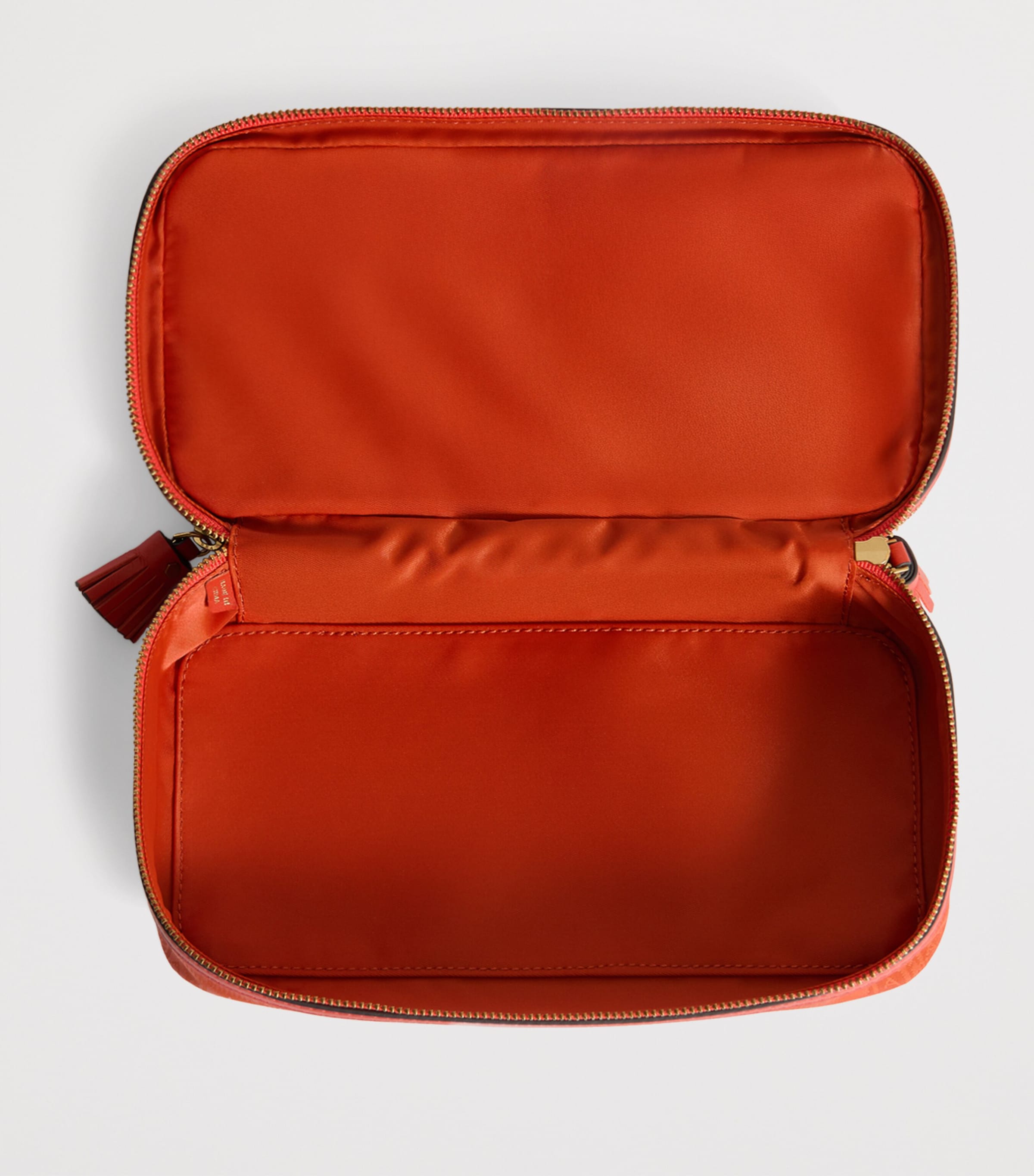 Jacquard Logo Make-Up Pouch BURNT SIENNA Image 3