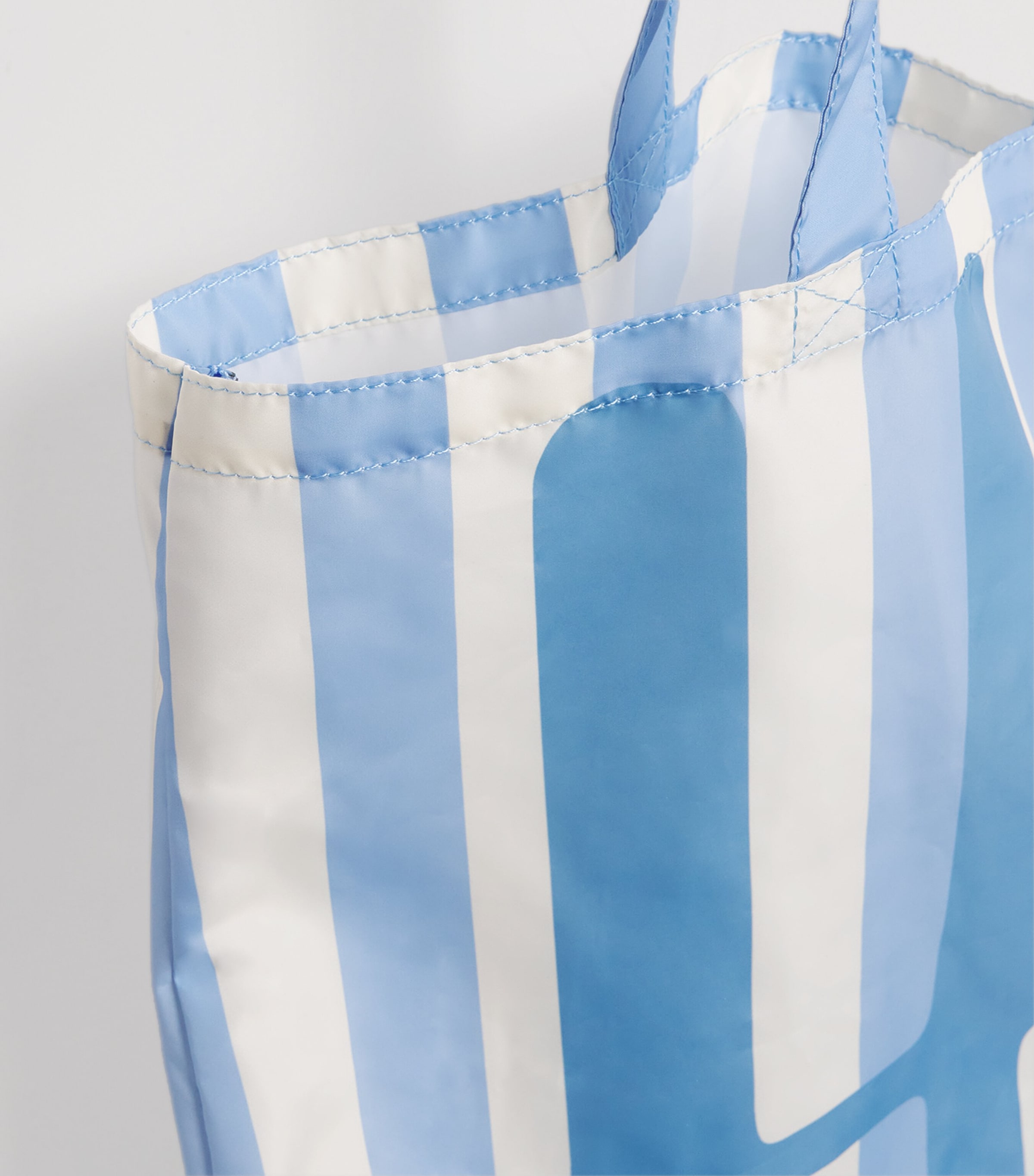 Logo Pocket Shopper Bag BLUE Image 4