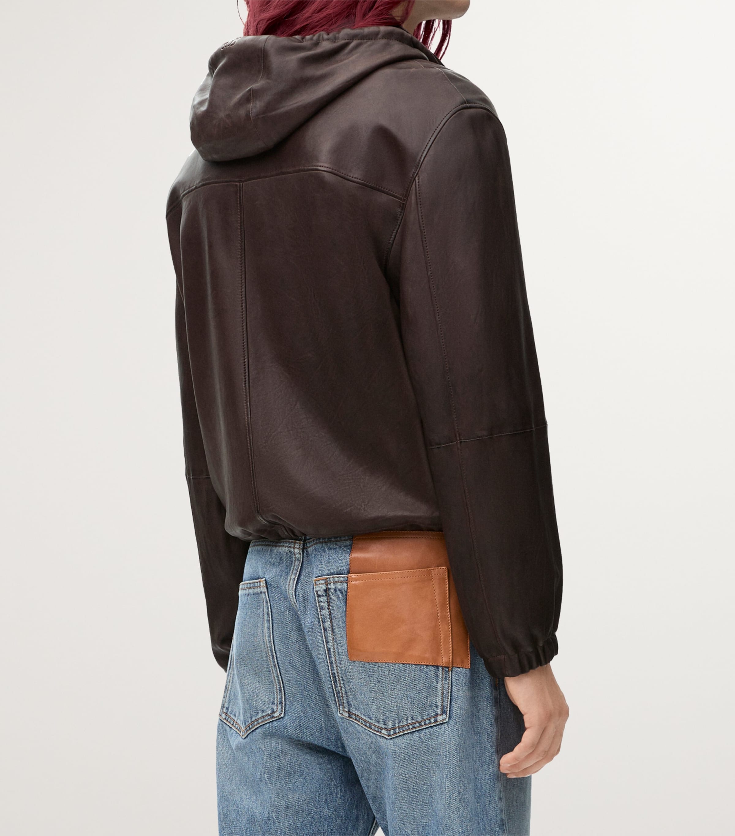 テーラードジャケット LOEWE HOODED JACKET Hooded jacket in nylon Green - LOEWE