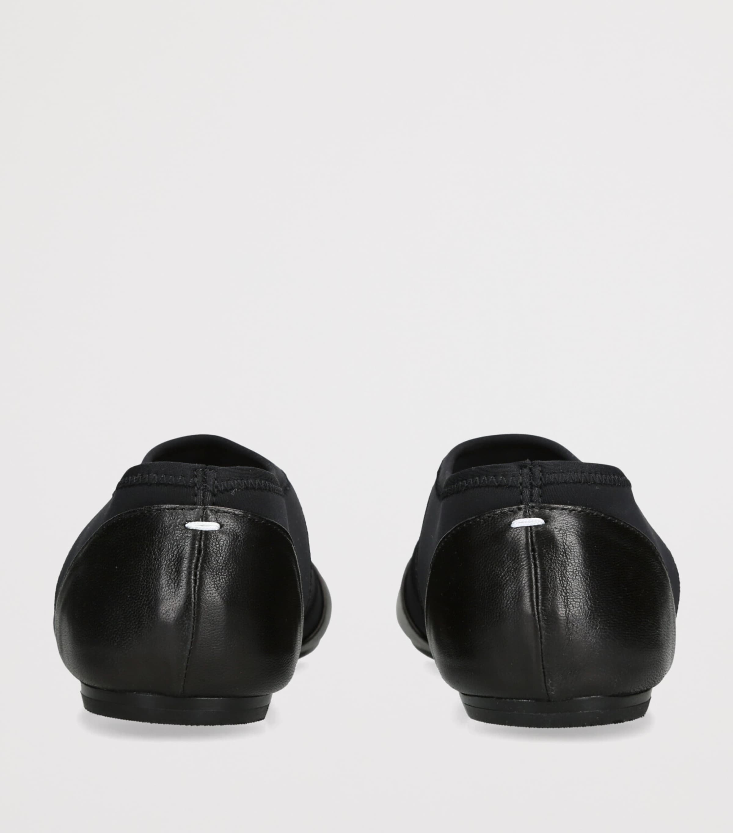 Maison Margiela Leather Tabi Jazz Slippers Black Image 3
