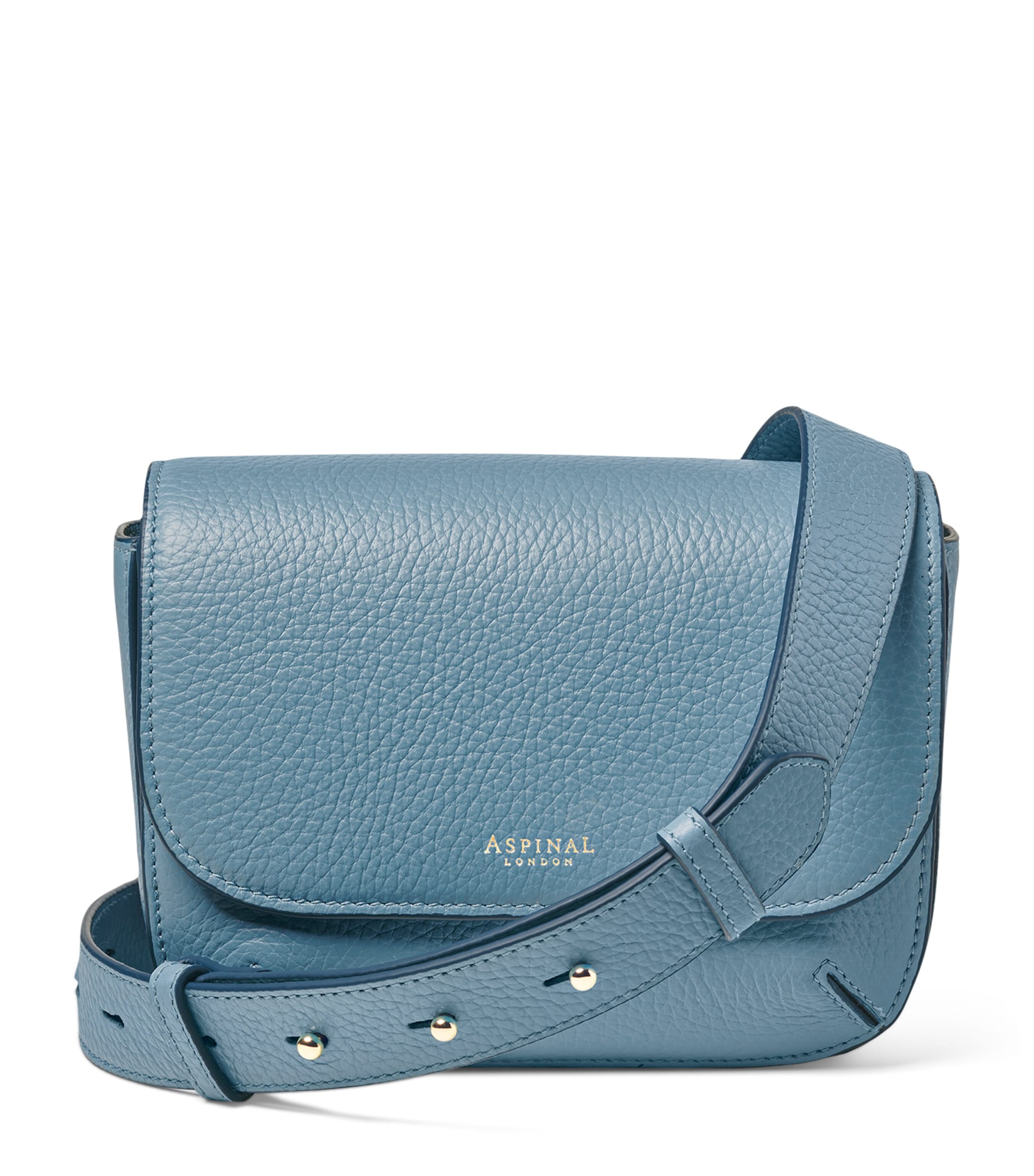 Aspinal Of London Leather Ella Cross-body Bag In Blue