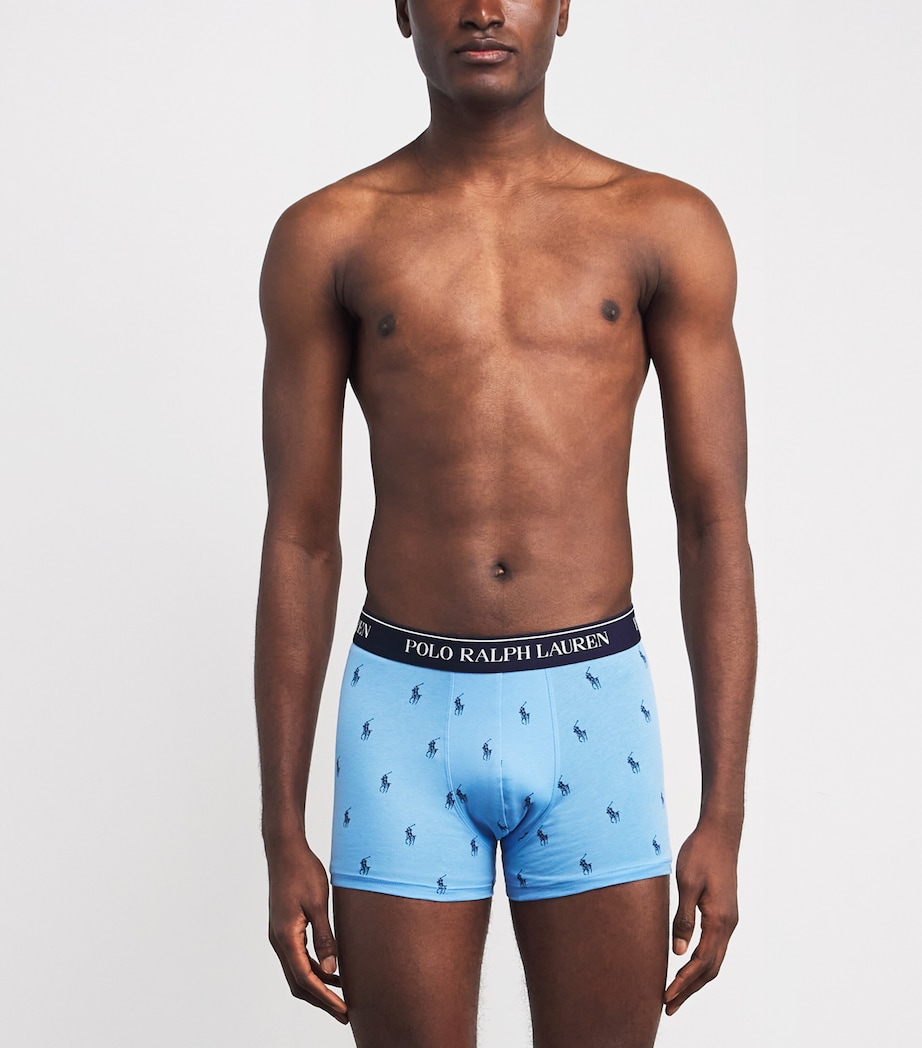 Stretch-Cotton Classic Trunks (Pack of 3) BLUE AOP/PNK/NAVY Image 2