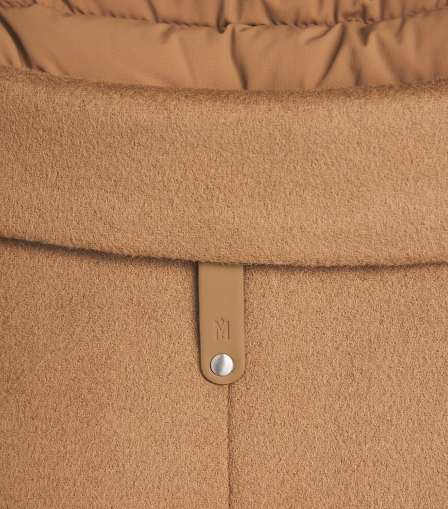 Wool Removable-Bib Coat OTTER A Image 5