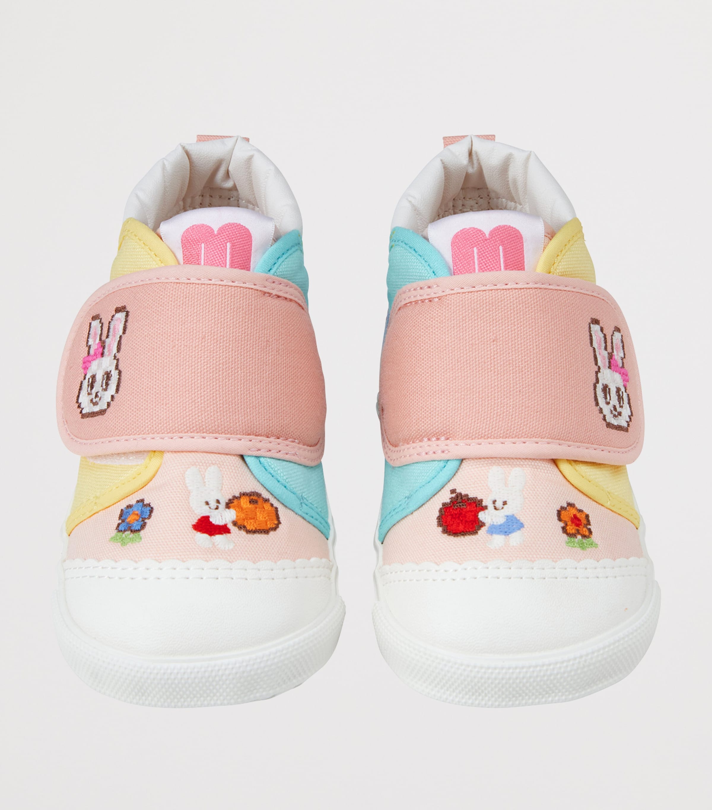 Miki House Canvas Embroidered Velcro Sneakers Image 4