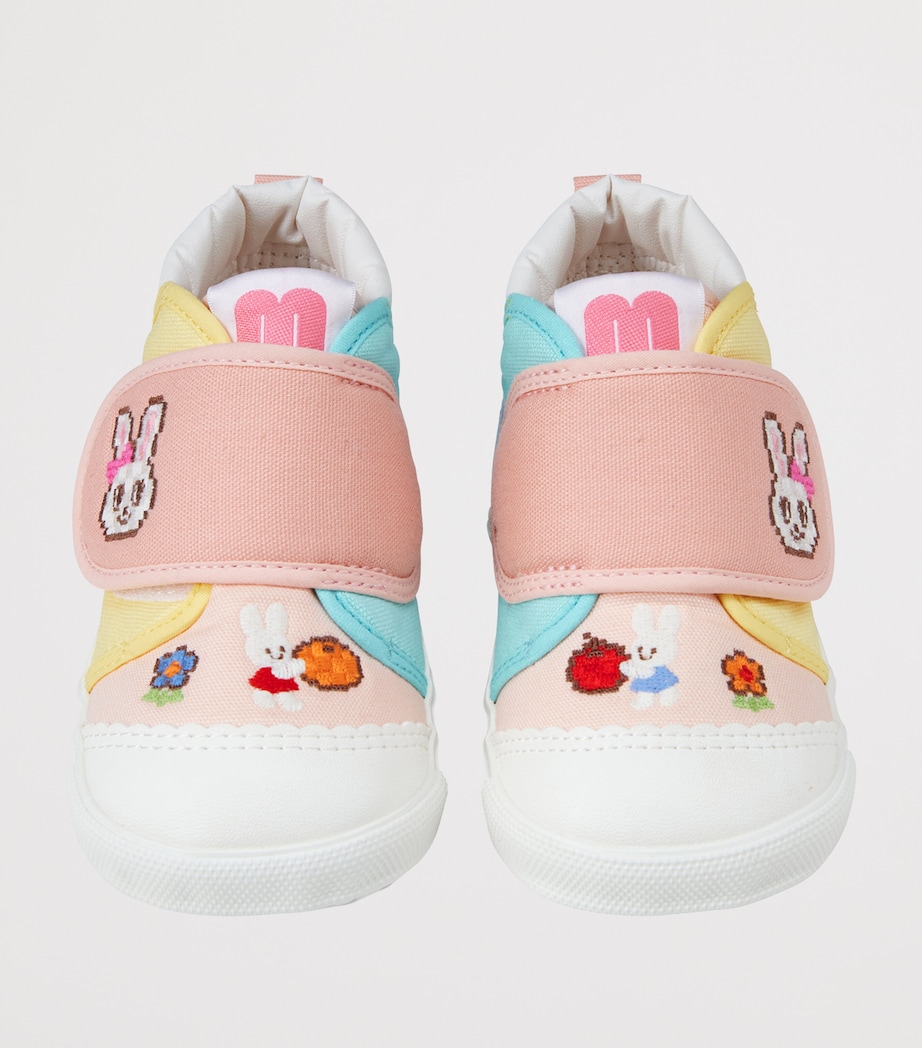 Miki House Canvas Embroidered Velcro Sneakers Image 4