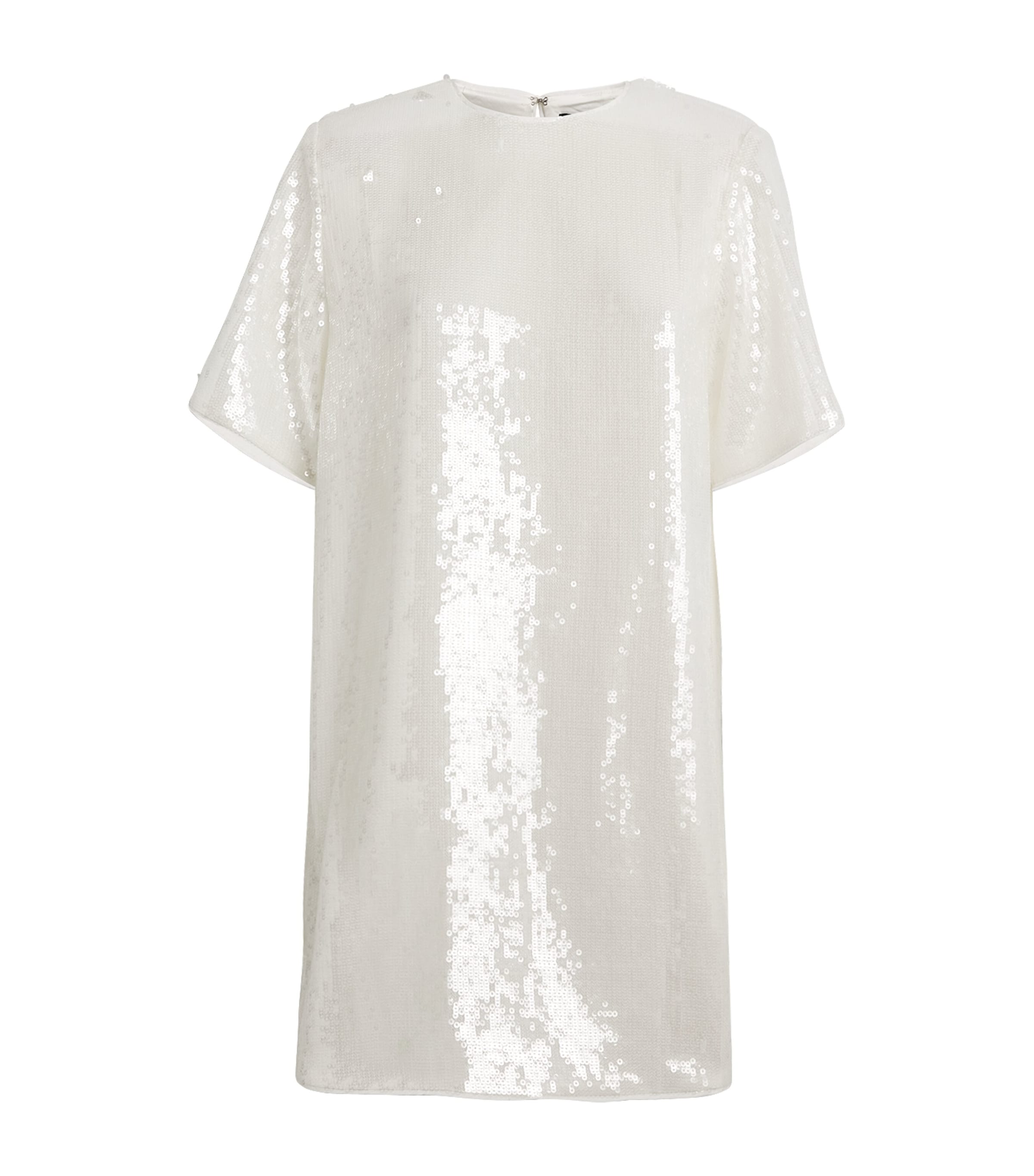 Shop Theory Sequinned T-shirt Mini Dress In White