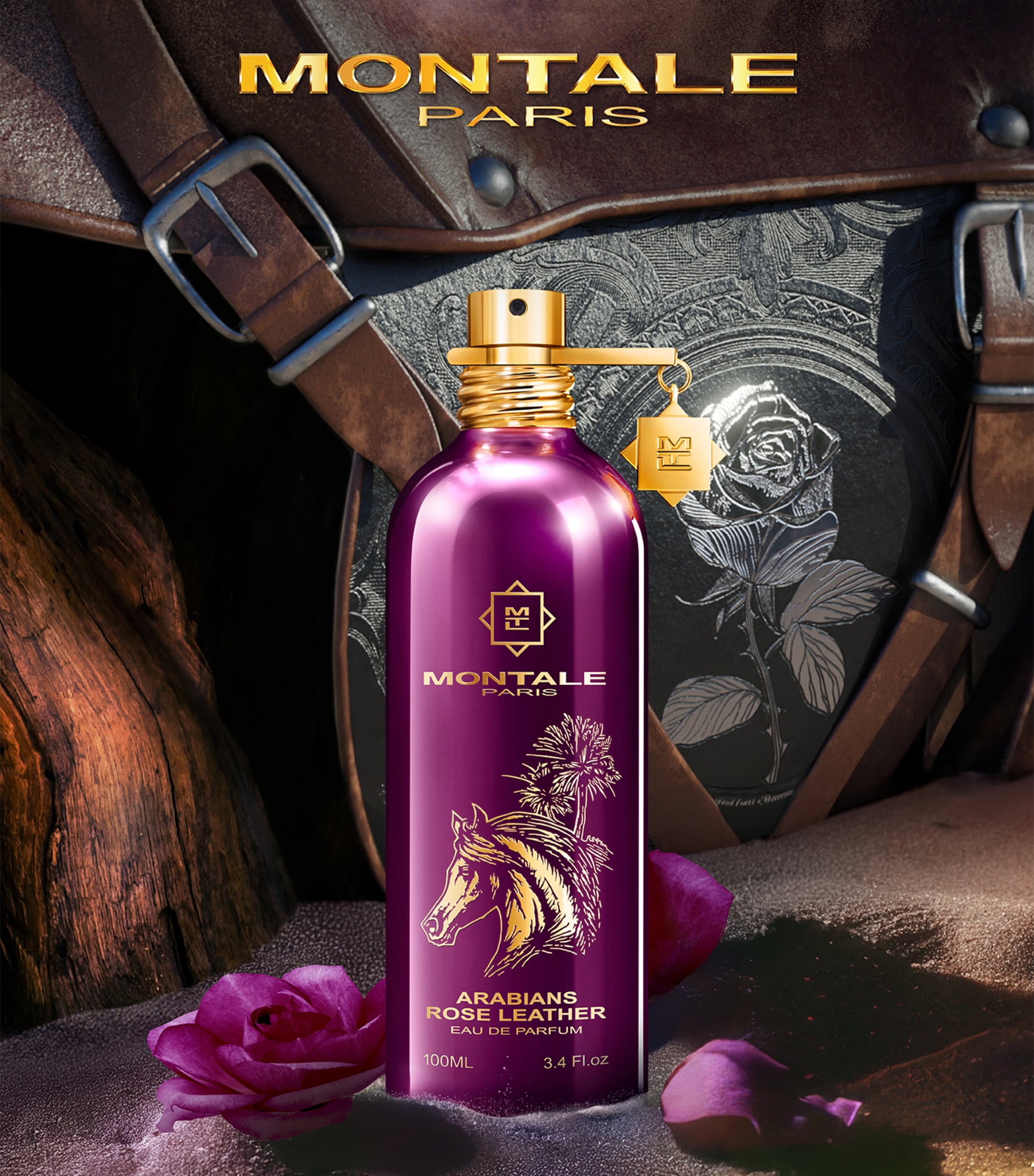 Arabians Rose Leather Eau de Parfum (100ml) NO COLOUR Image 2