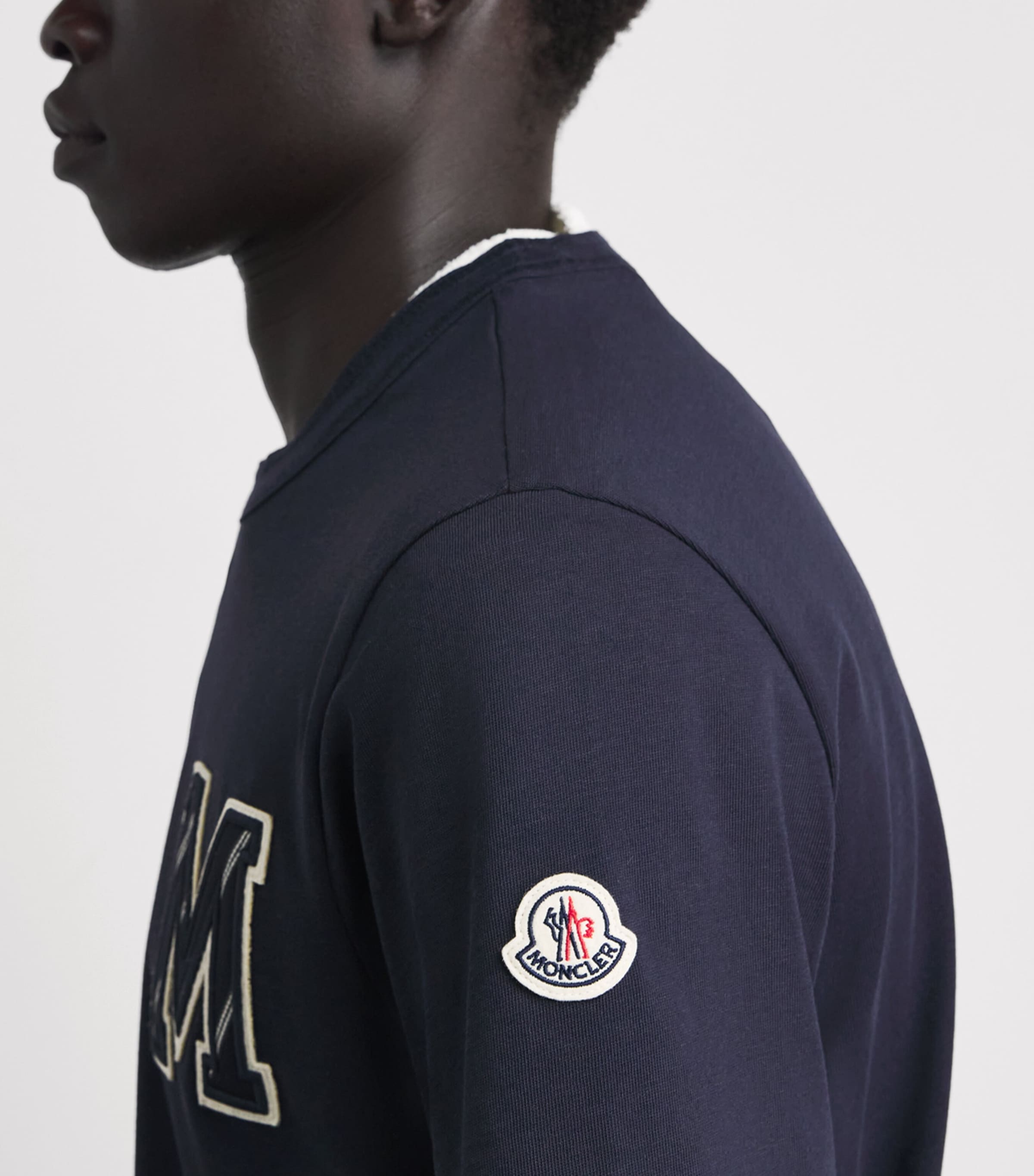 Moncler Mens Cotton Logo T-Shirt Image 3