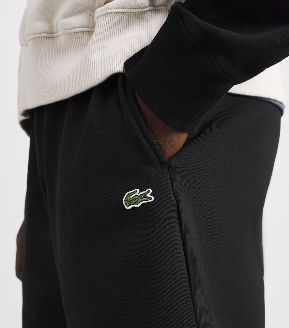 Lacoste Cotton Logo Shorts Black Image 3