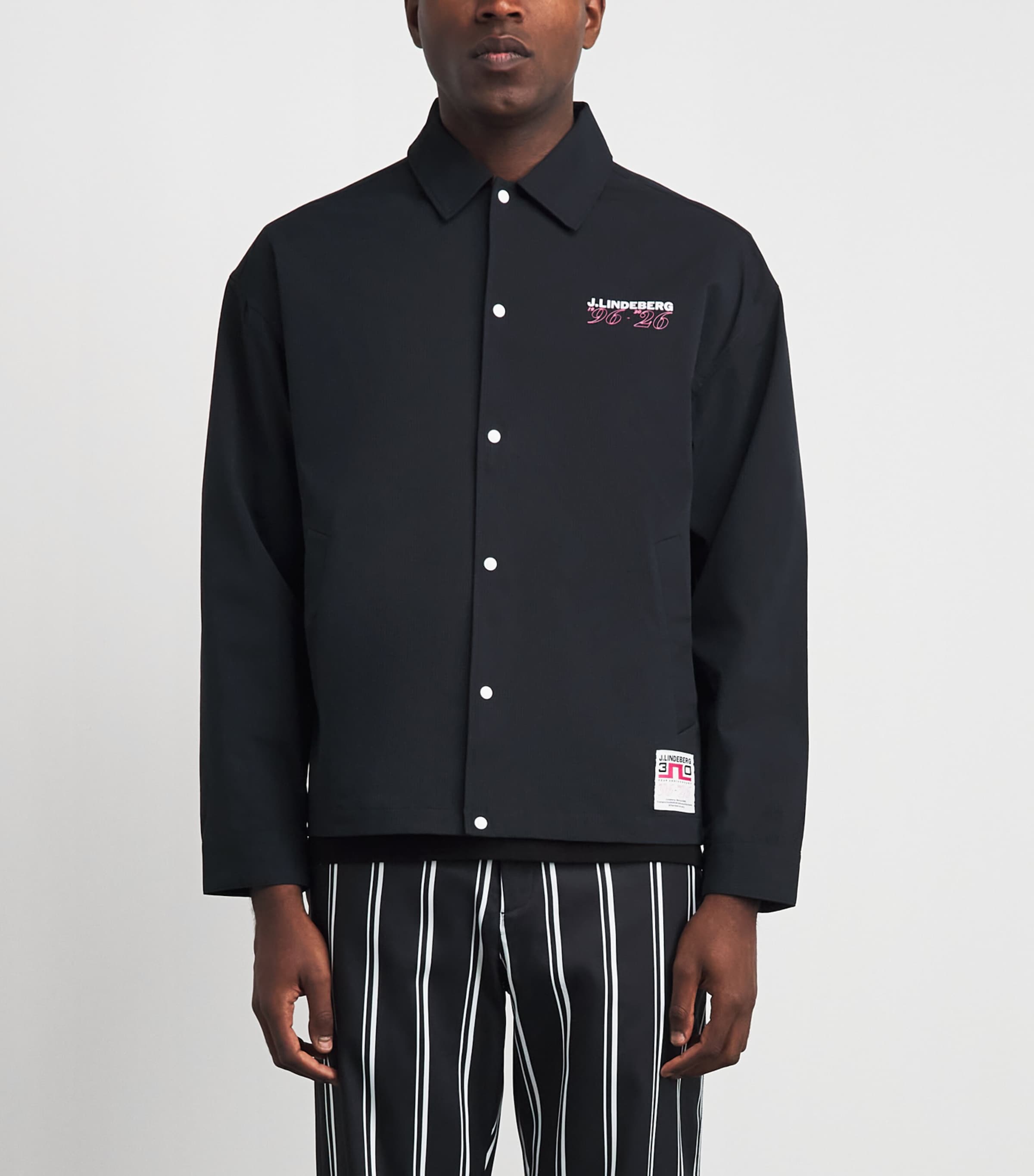 J Lindeberg Mens 30Y Cam Coach Jacket Black Image 4