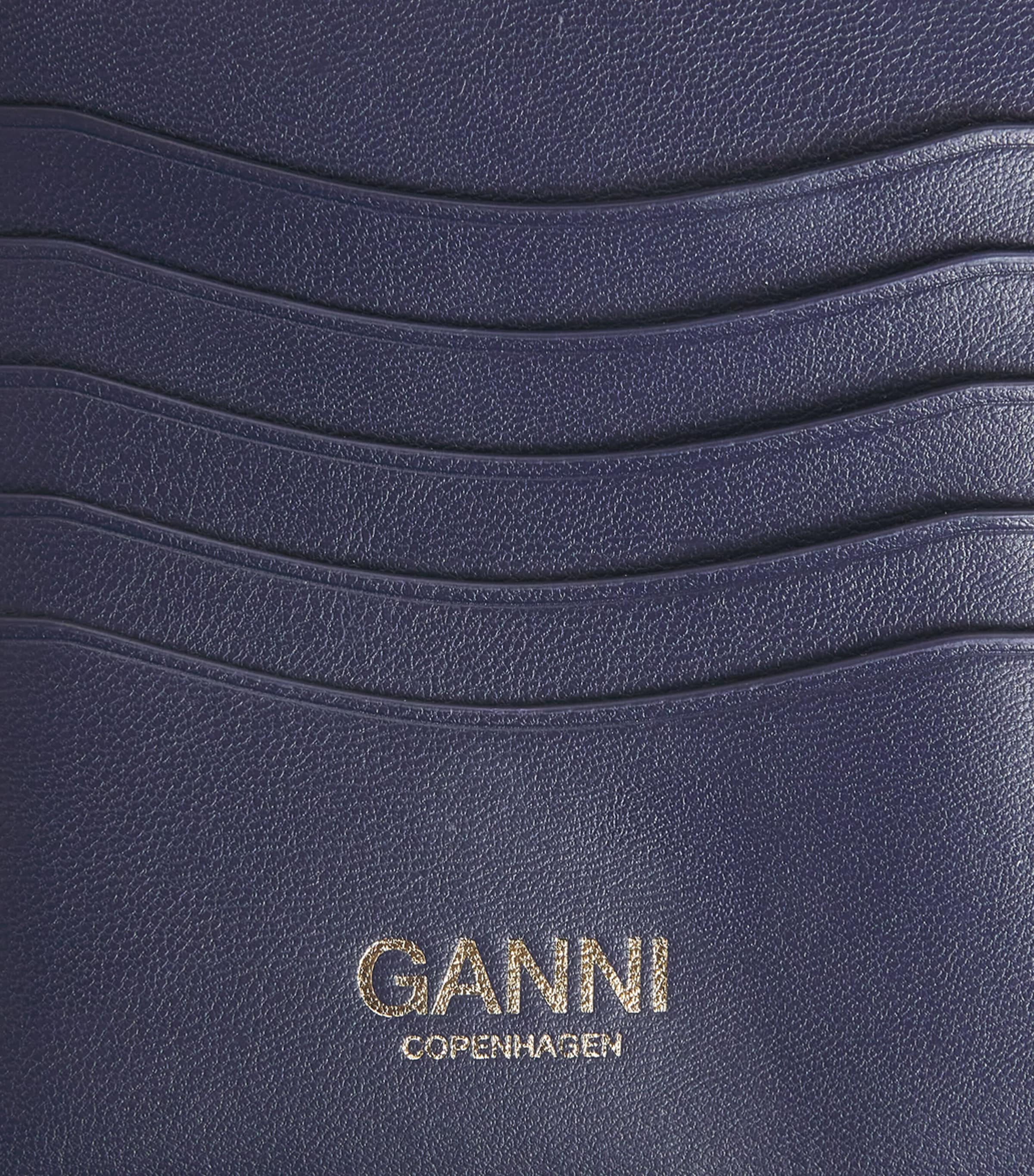 Recycled Leather Bear Travel Wallet 096 BLACK/IRIS Image 4