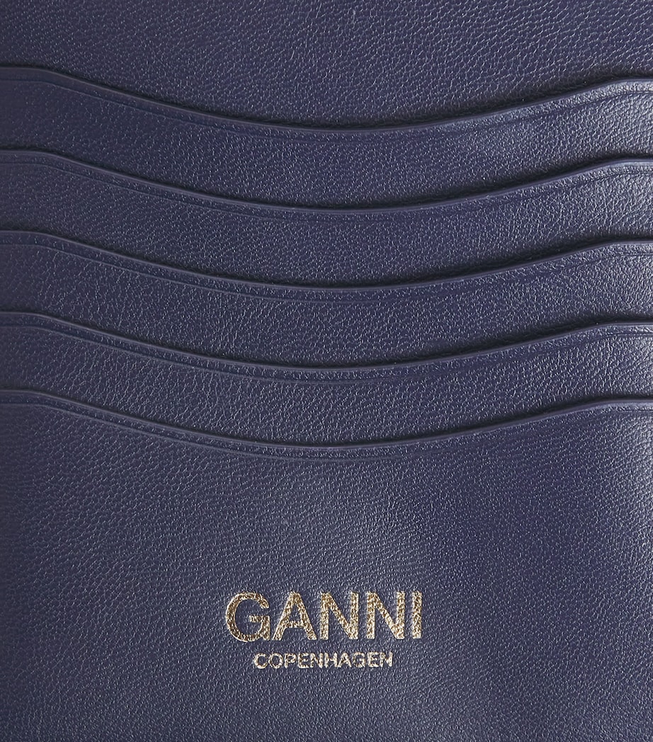 Recycled Leather Bear Travel Wallet 096 BLACK/IRIS Image 4