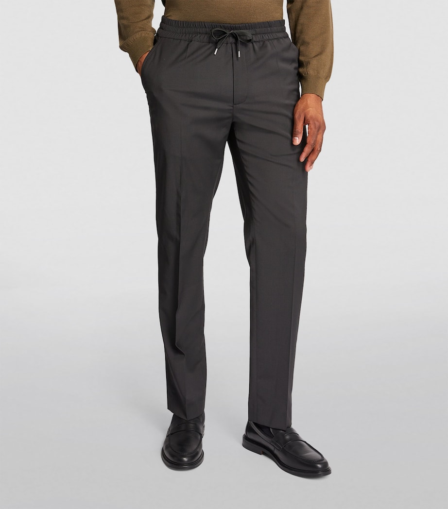 Wool-Blend Trousers BLACK Image 4