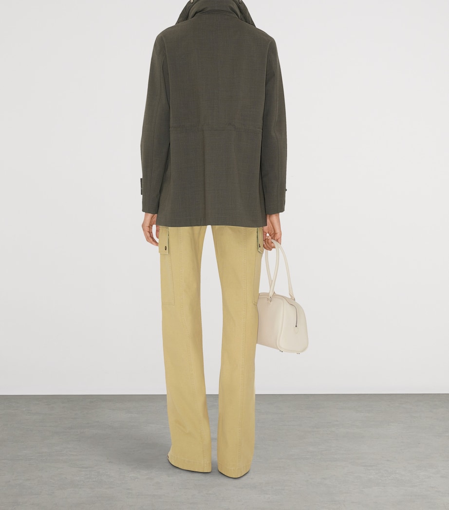 Stretch-Wool Field Jacket MOSS MELANGE Image 4