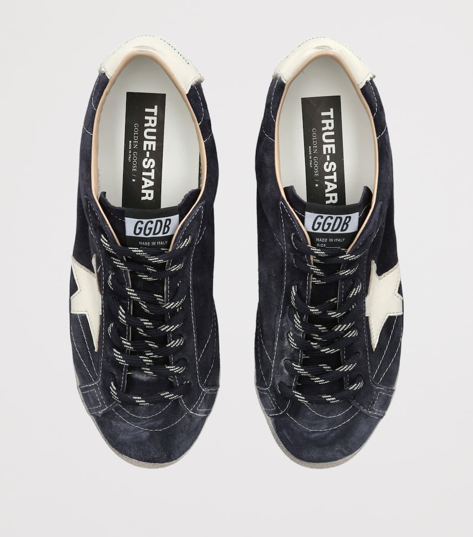 Golden Goose Suede-Leather True Star Sneakers Navy Image 4