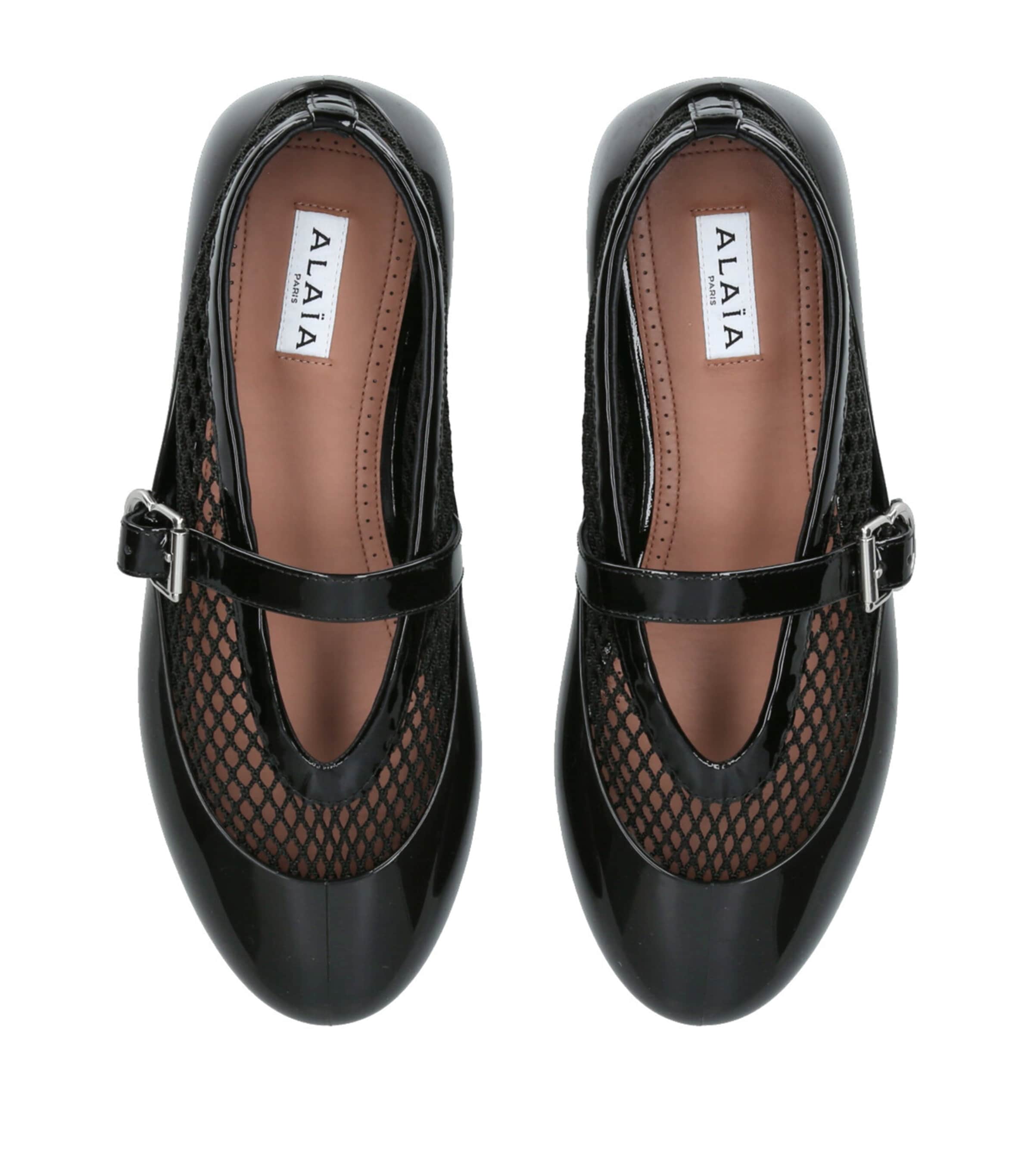 Rubber Ballet Flats BLACK Image 4
