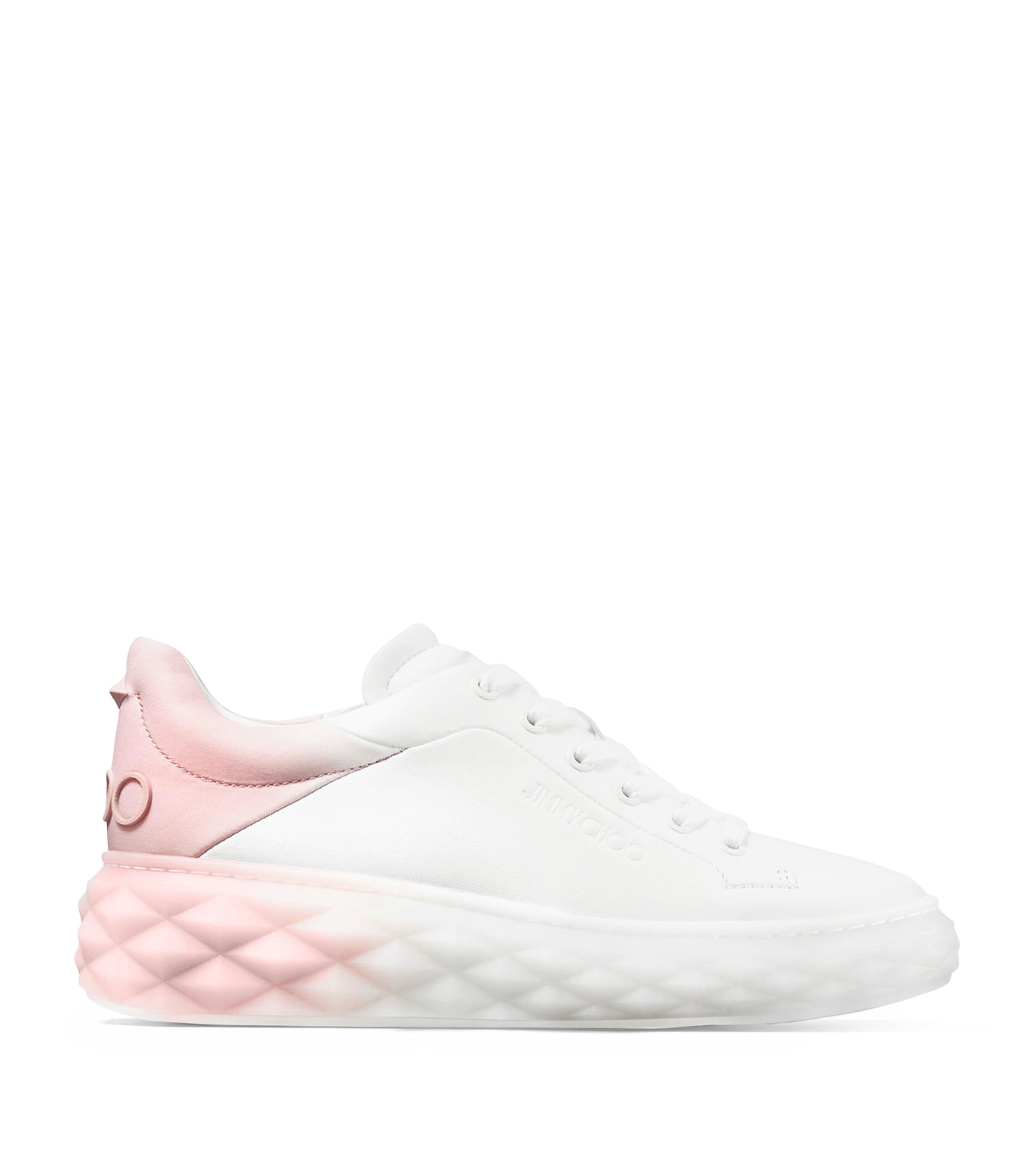 Jimmy Choo Diamond Maxi Sneakers In White