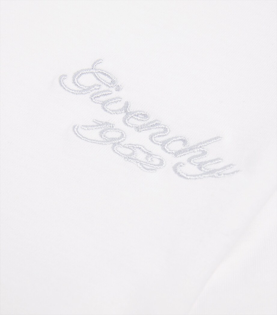 Givenchy Kids Cotton Embroidered Logo T-Shirt (4-12+ Years) White Image 3
