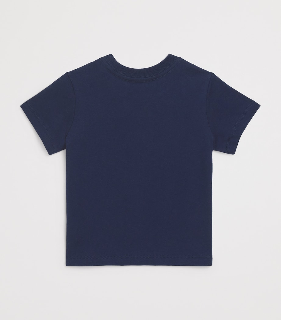 Ralph Lauren Kids Cotton Polo Bear T-Shirt (3-24 Months) Nwprt Nvy Image 2