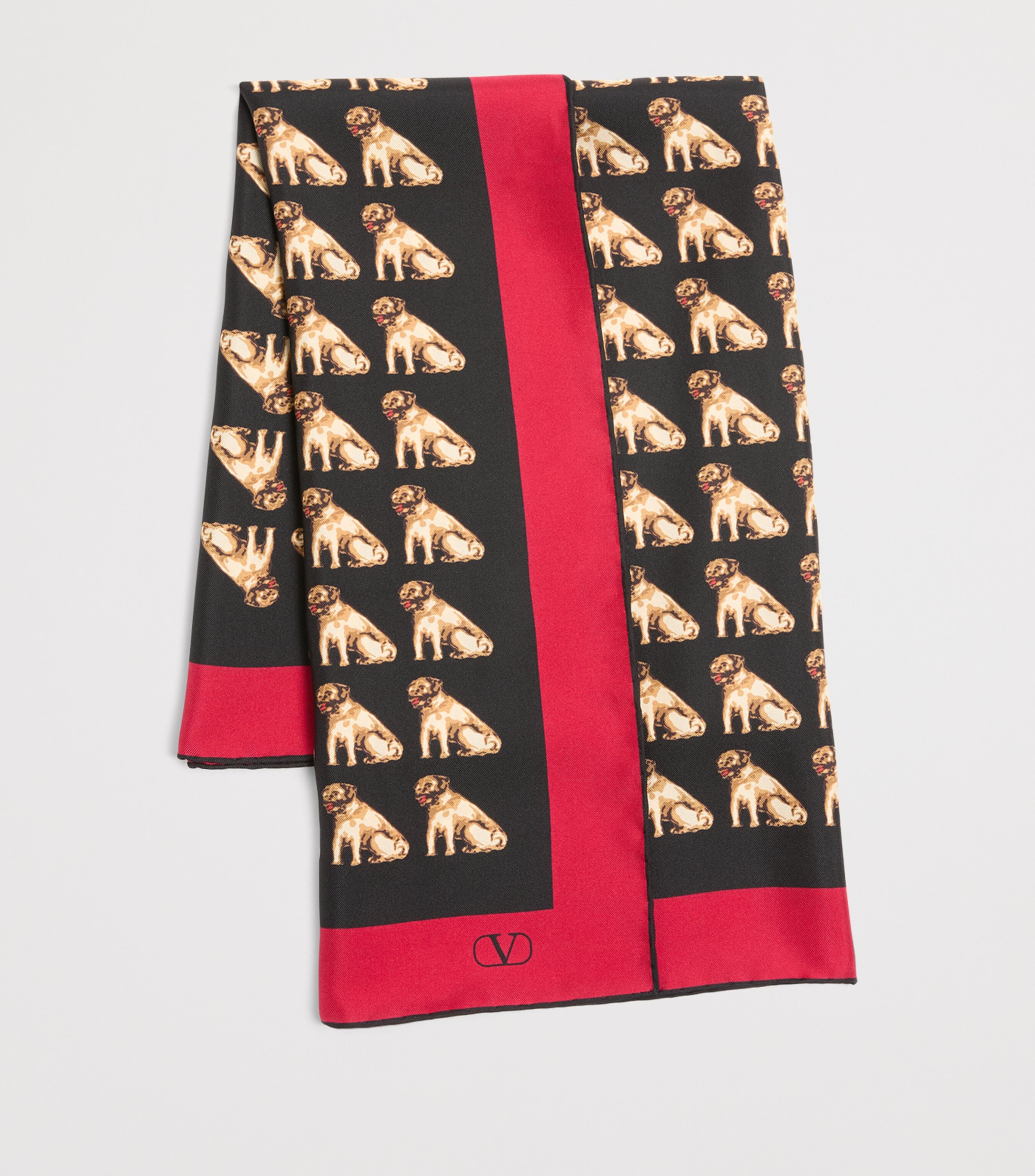 スカーフ Valentino Garavani Printed Silk Petit Charles Foulard Valentino Garavani Silk Petit Charles Print Scarf | Harrods UK