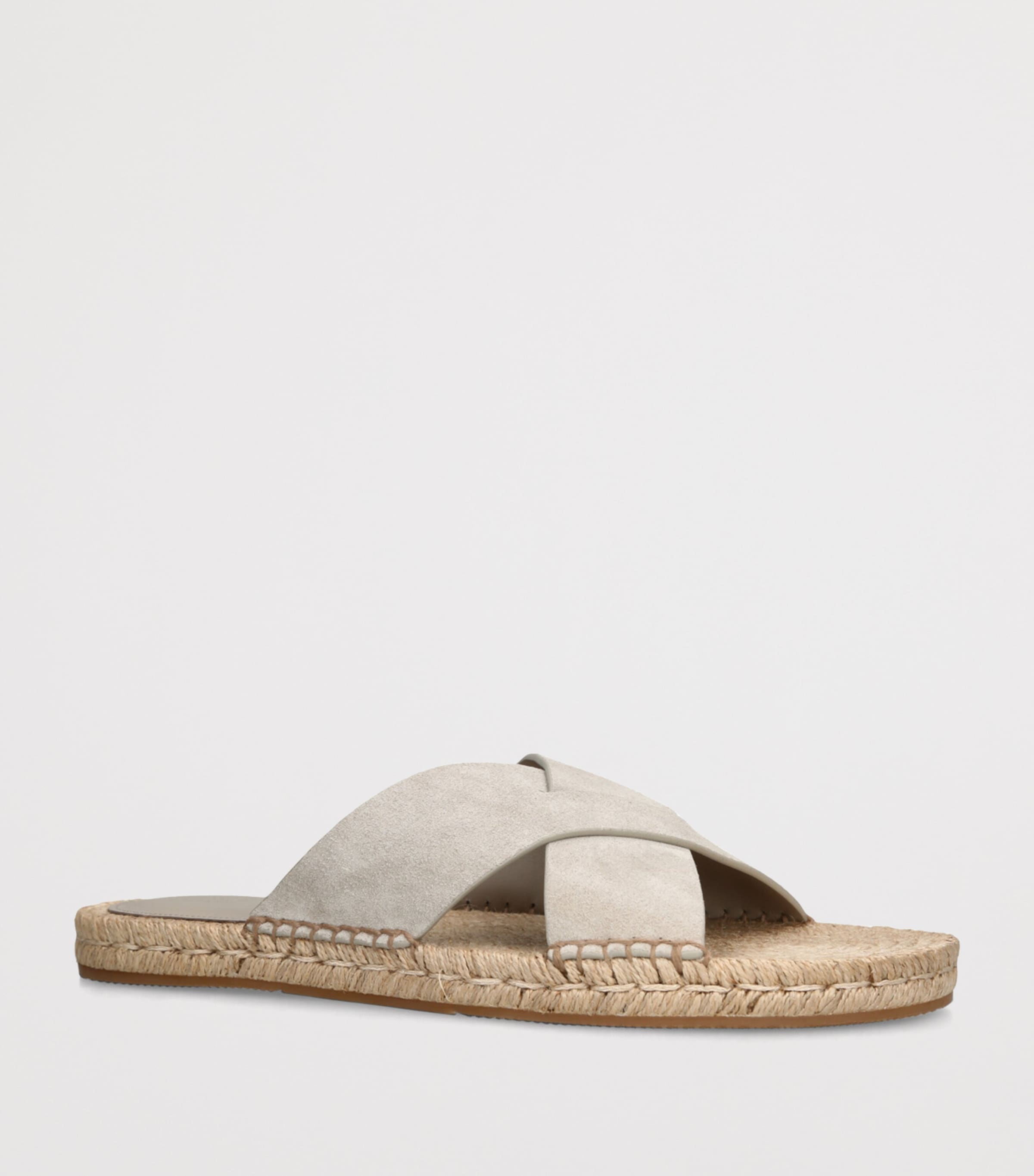 Suede Espadrille Sandals GREY Image 3