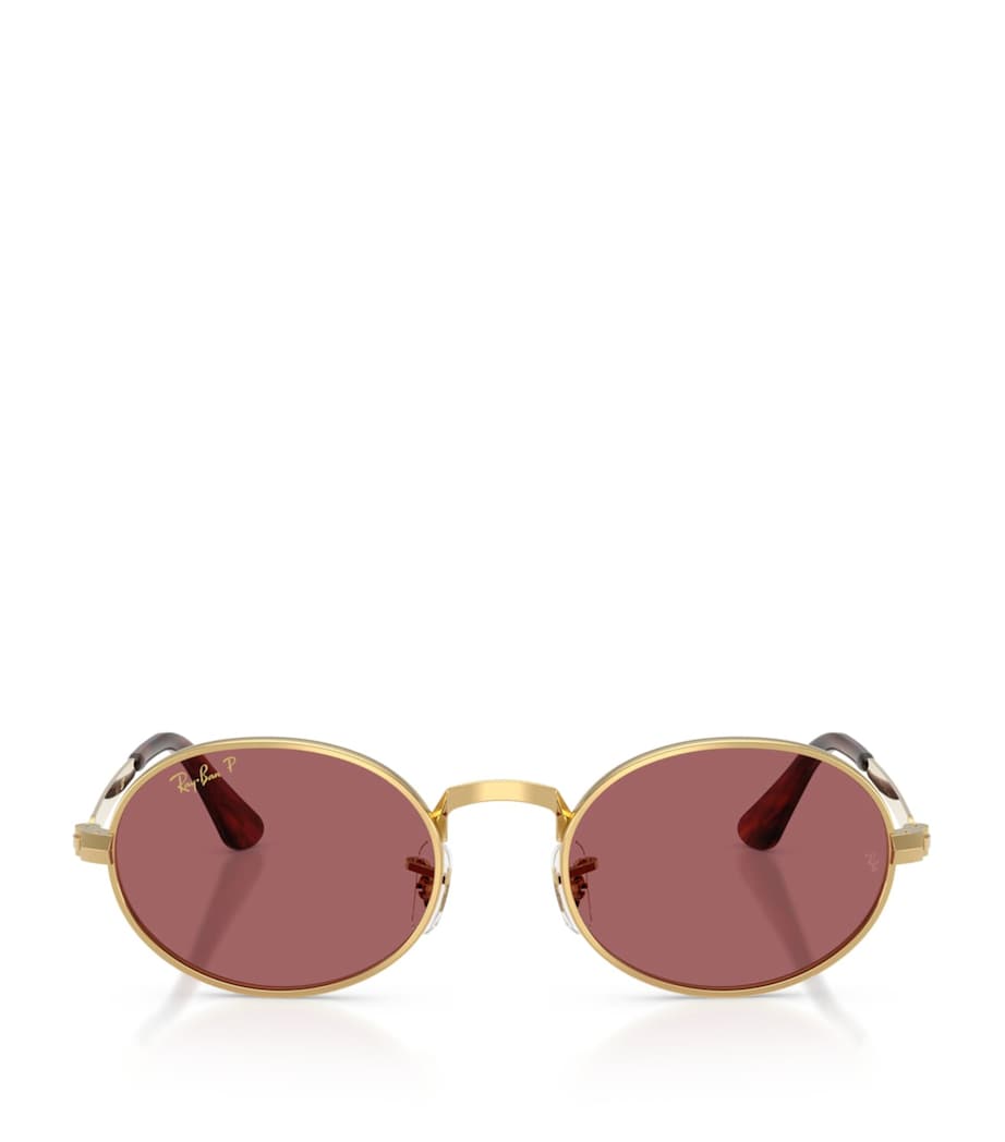 Ray-Ban By A$AP Rocky Oval Sunglasses Gold Image 1
