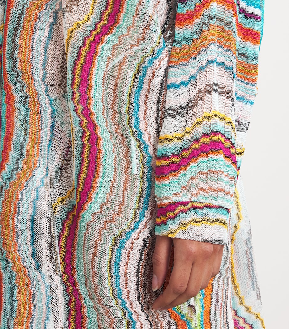 Lamé Waven Short Kaftan SM9L0 MULTI WHTE BSE Image 4