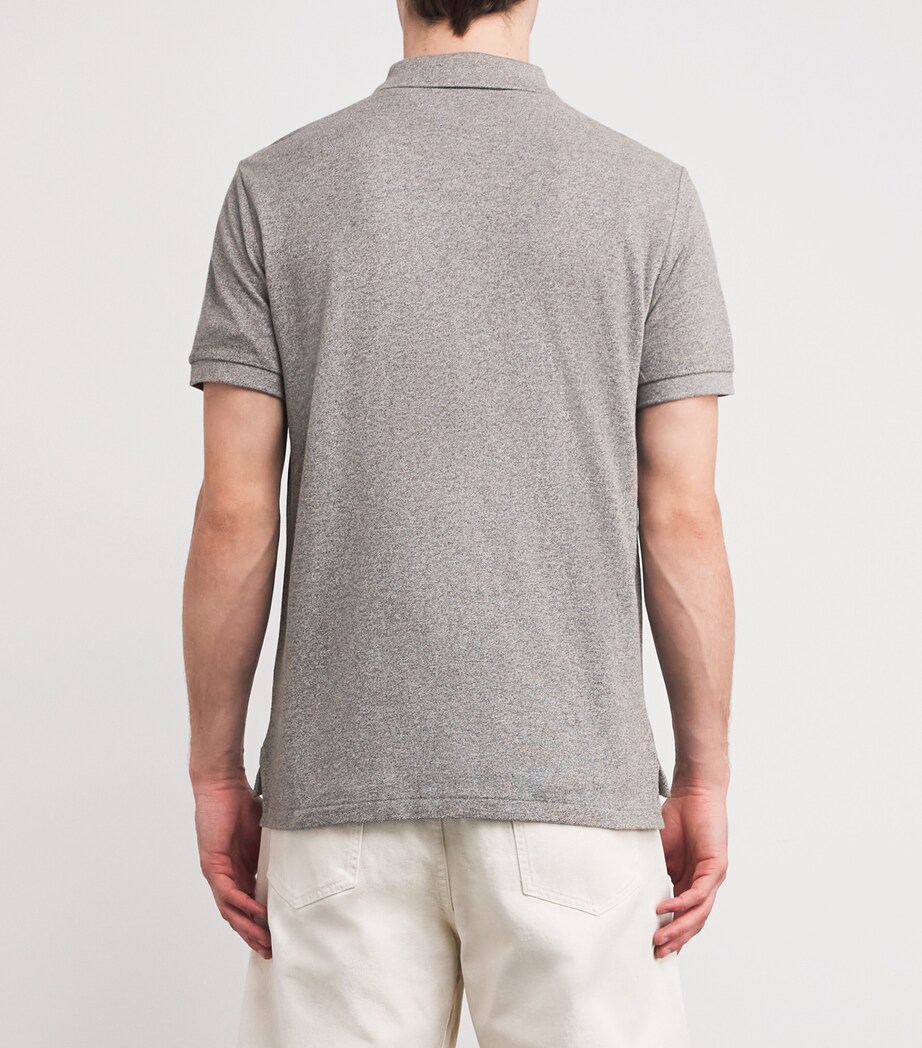 Cotton Polo Shirt CANT HEATHER Image 4